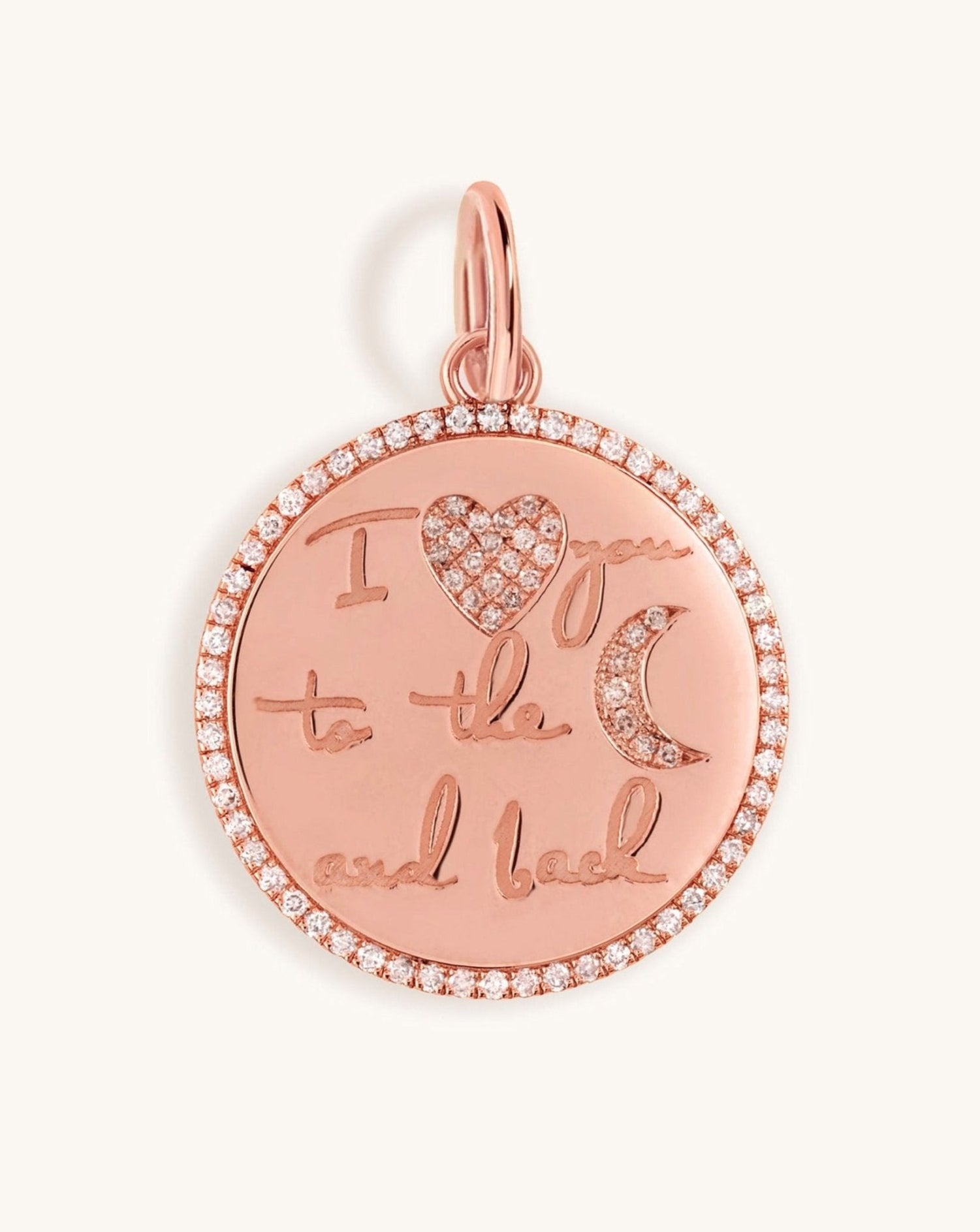 To the Moon and Back Necklace Charm - Sparkle Society