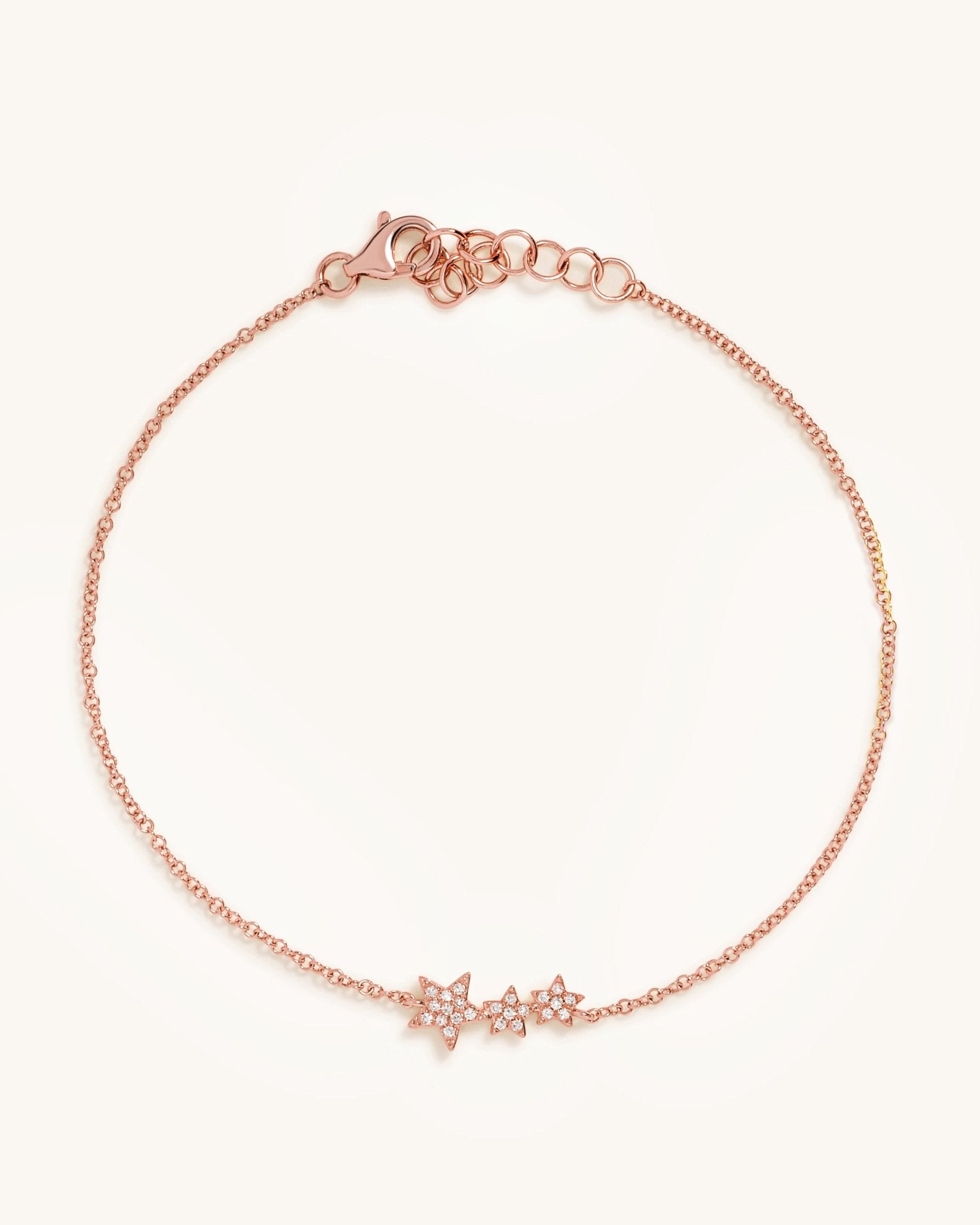 Triple Diamond Star Bracelet - Sparkle Society