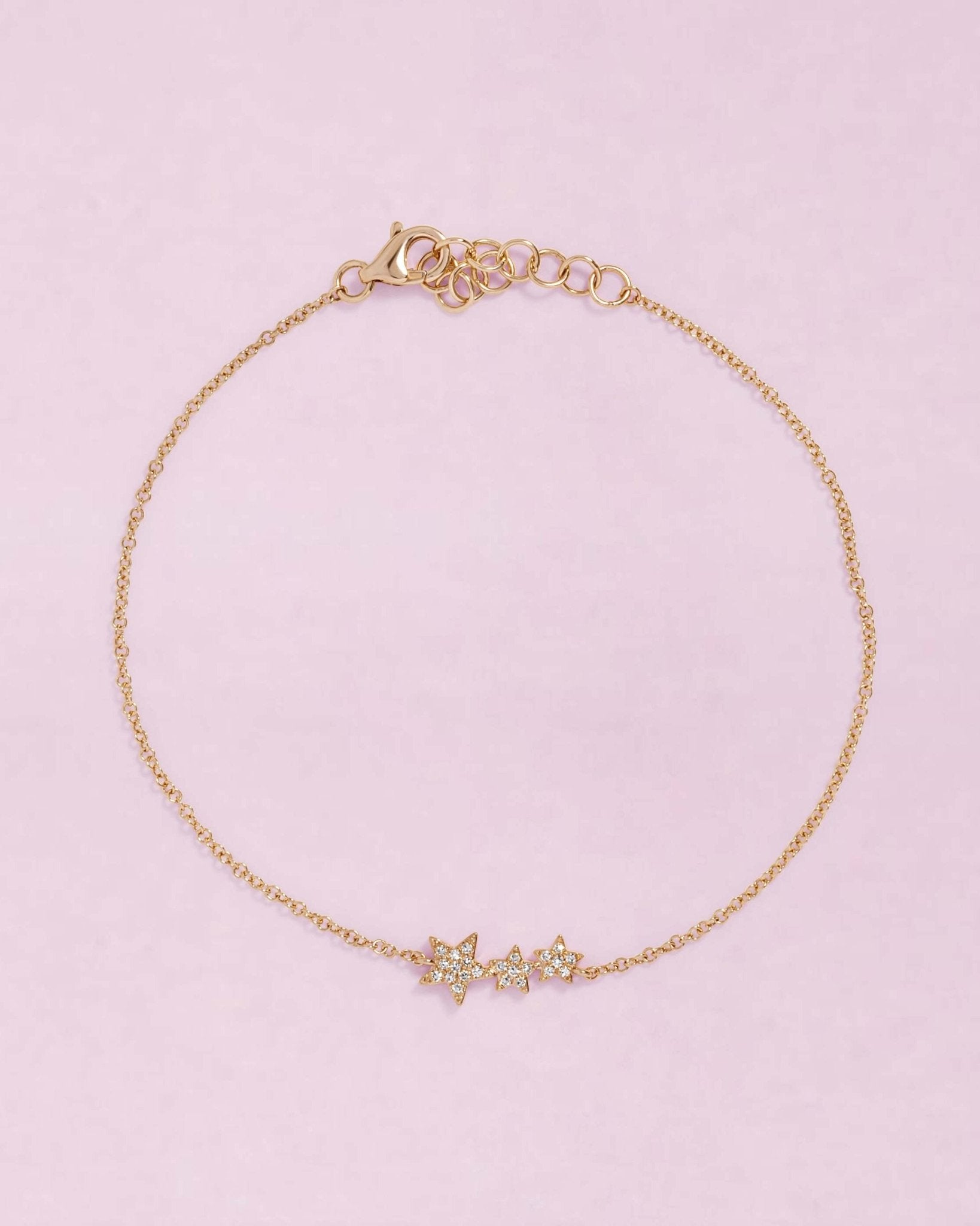 Triple Diamond Star Bracelet - Sparkle Society