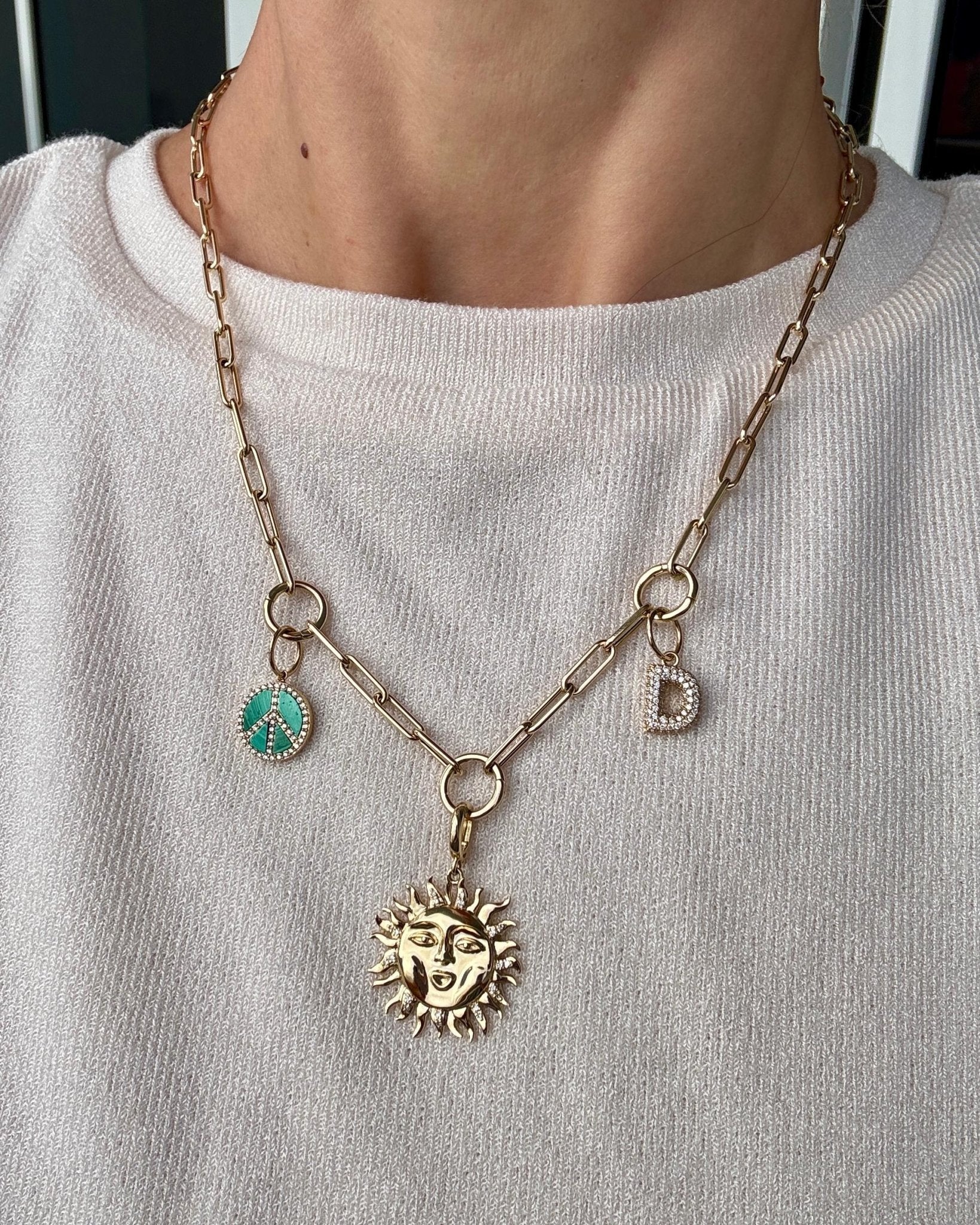 Triple Gold Connector Paperclip Chain - Sparkle Society