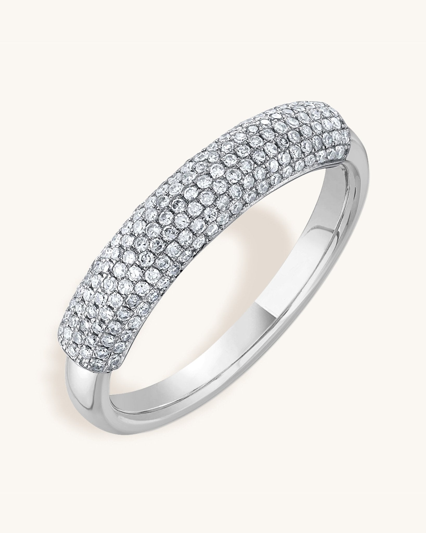 Two Tone Chunky Diamond Ring - Sparkle Society