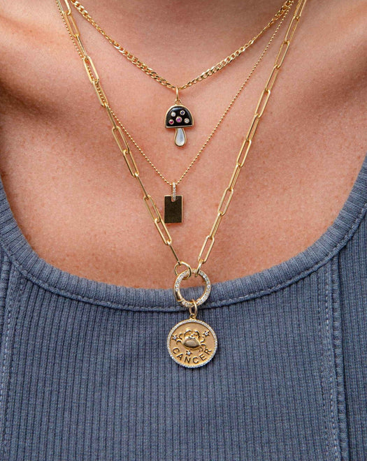 Zodiac Necklace Charm - Sparkle Society