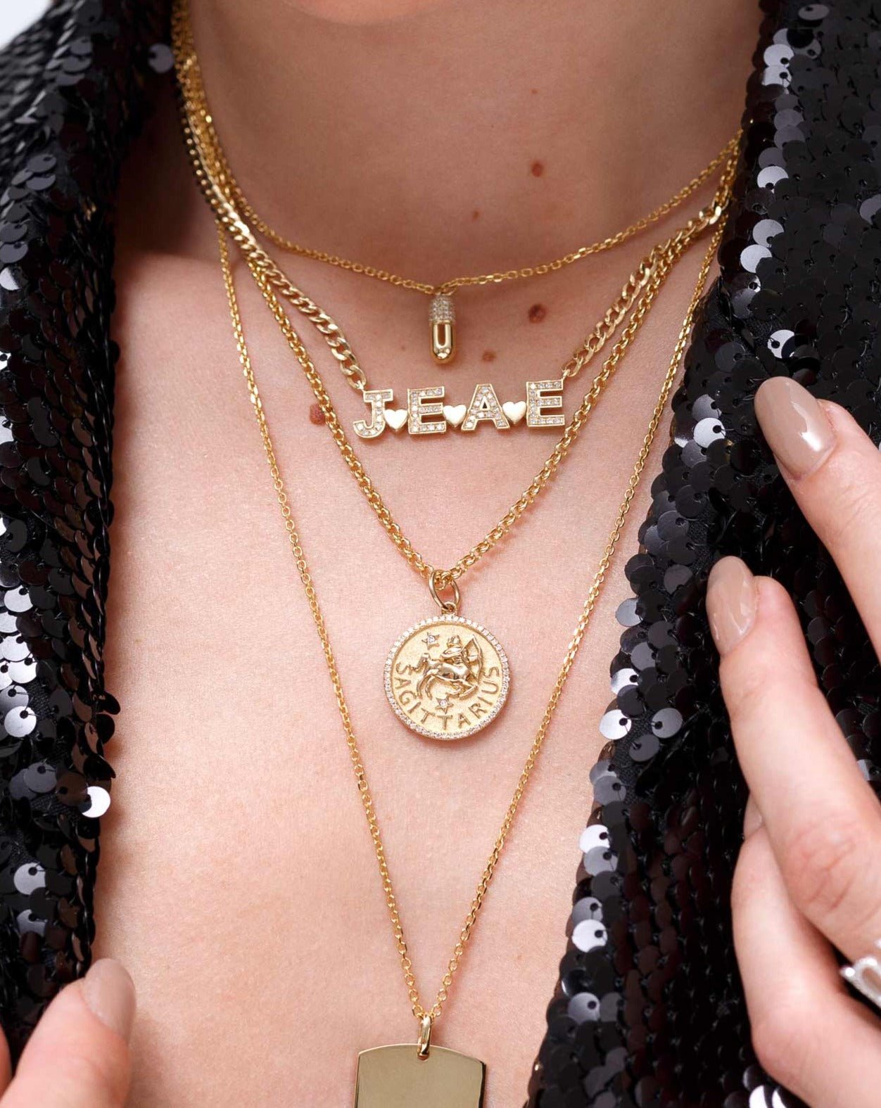 Zodiac Necklace Charm - Sparkle Society