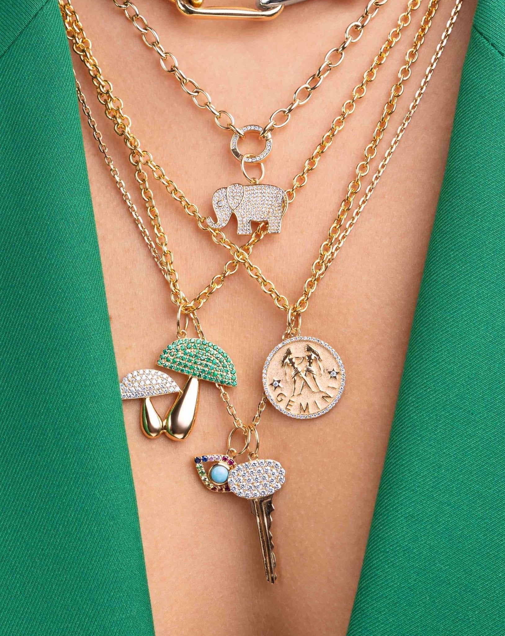 Zodiac Necklace Charm - Sparkle Society