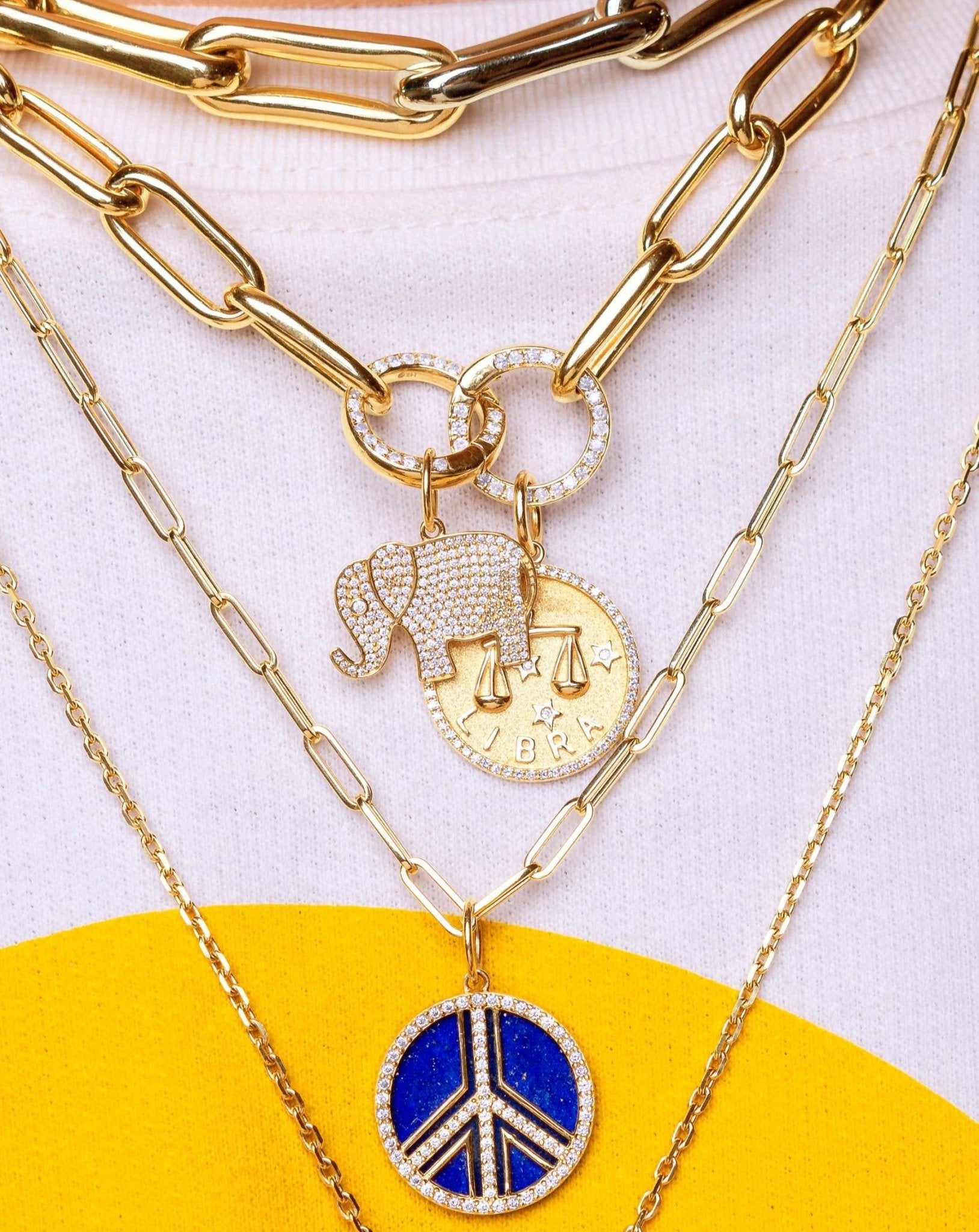 Zodiac Necklace Charm - Sparkle Society