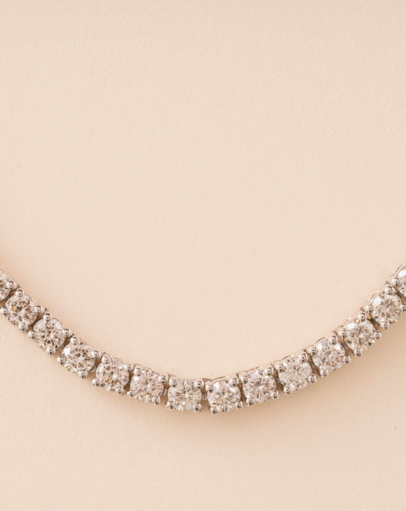 5.15ct Diamond Prong Tennis Necklace - Sparkle Society