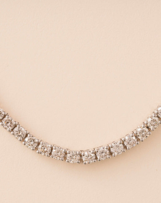 5.15ct Diamond Prong Tennis Necklace - Sparkle Society