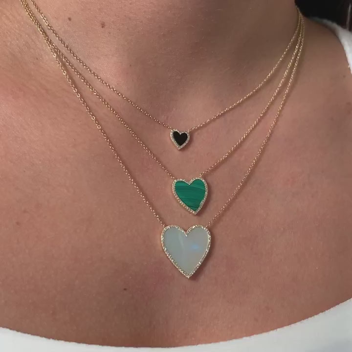Gemstone Heart Necklace | Fine Jewelry | Alexis Russell