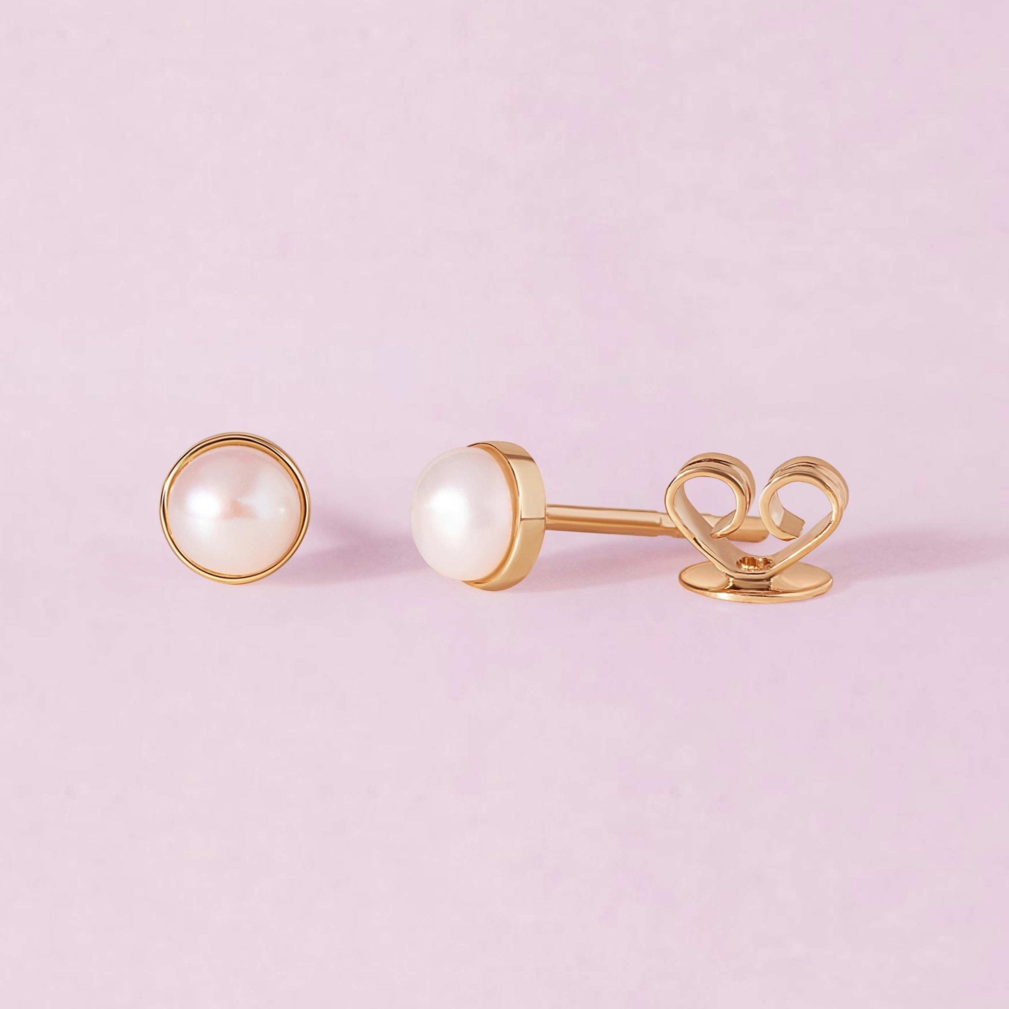 Single Birthstone Bezel Studs - Sparkle Society