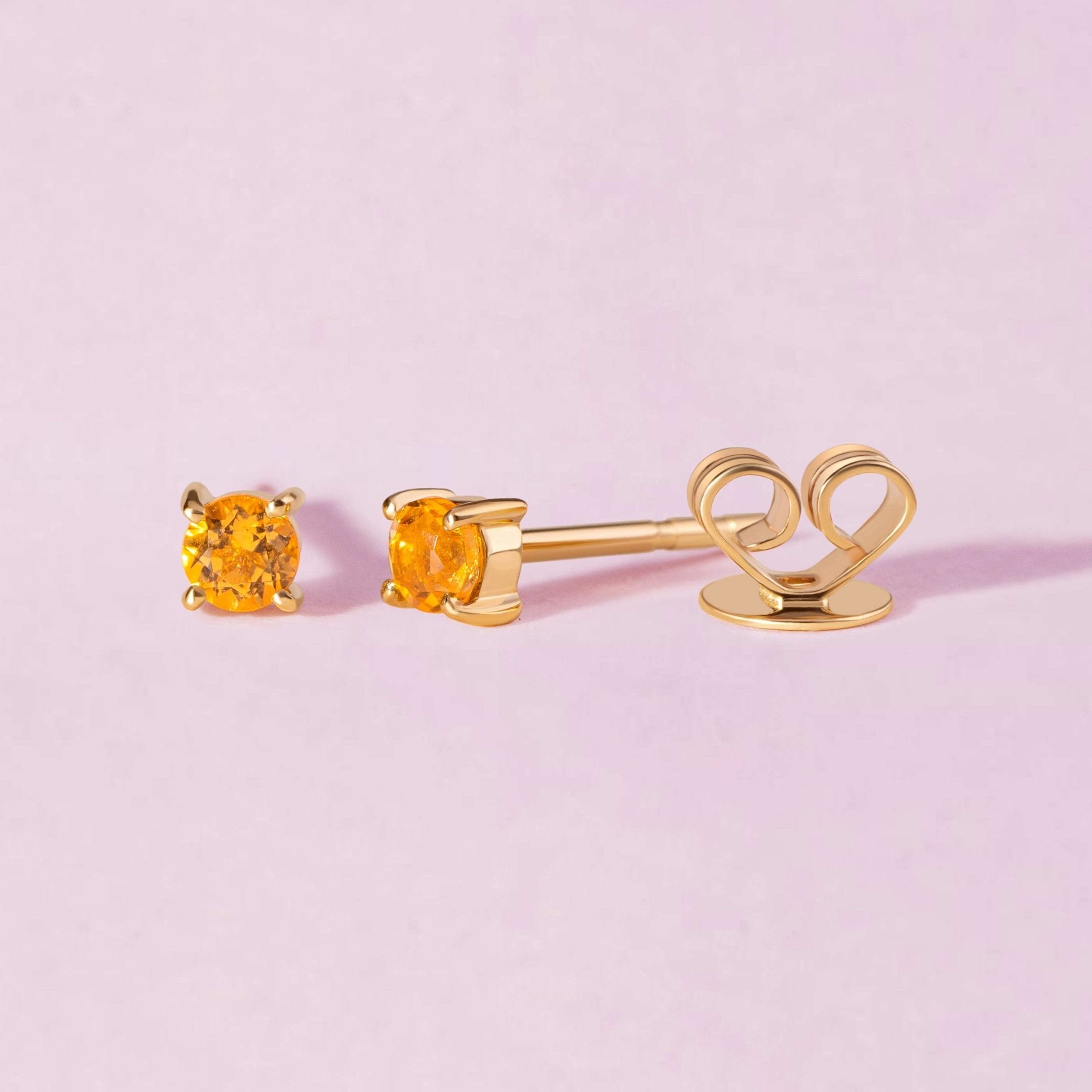 Single Birthstone Prong Studs - Sparkle Society