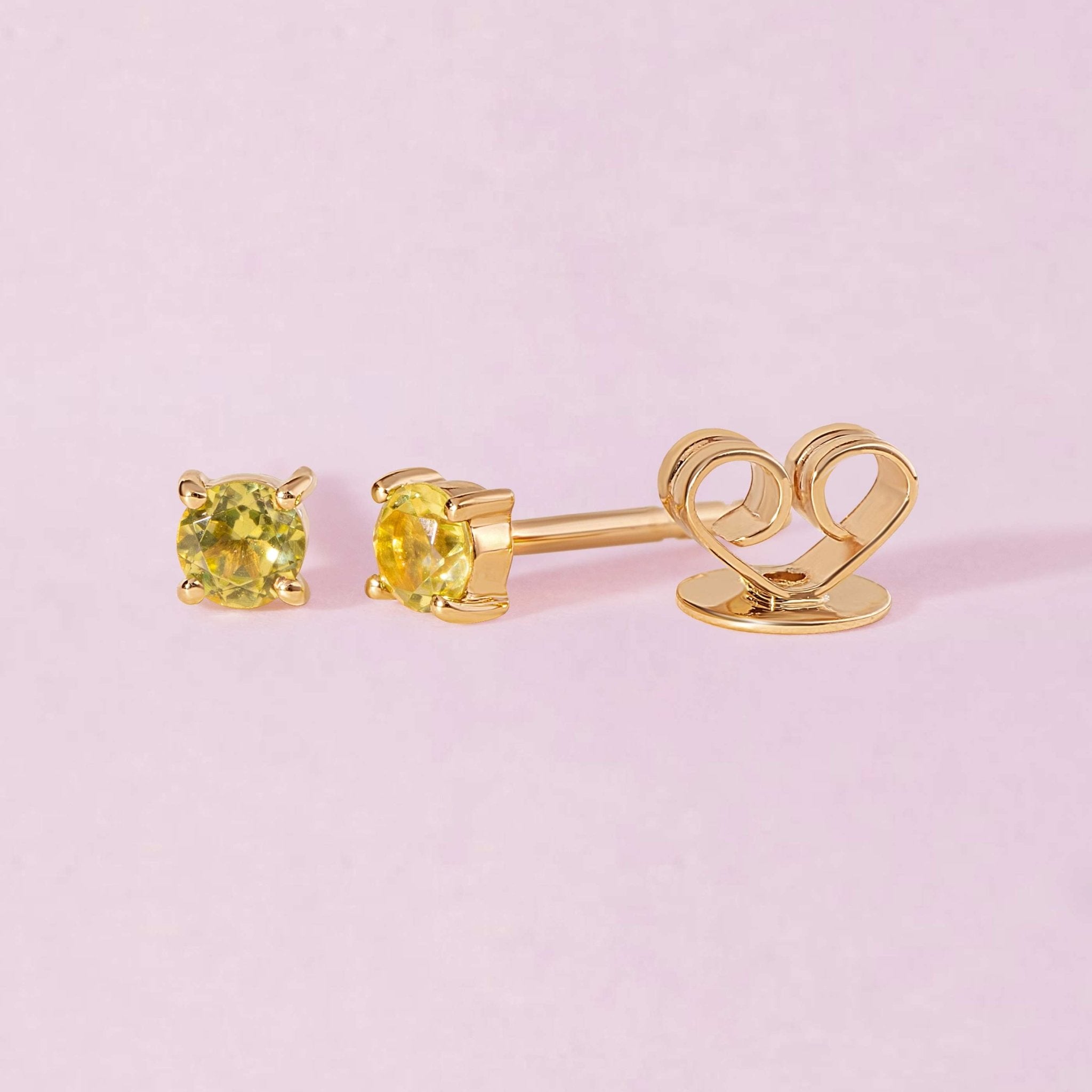 Single Birthstone Prong Studs - Sparkle Society