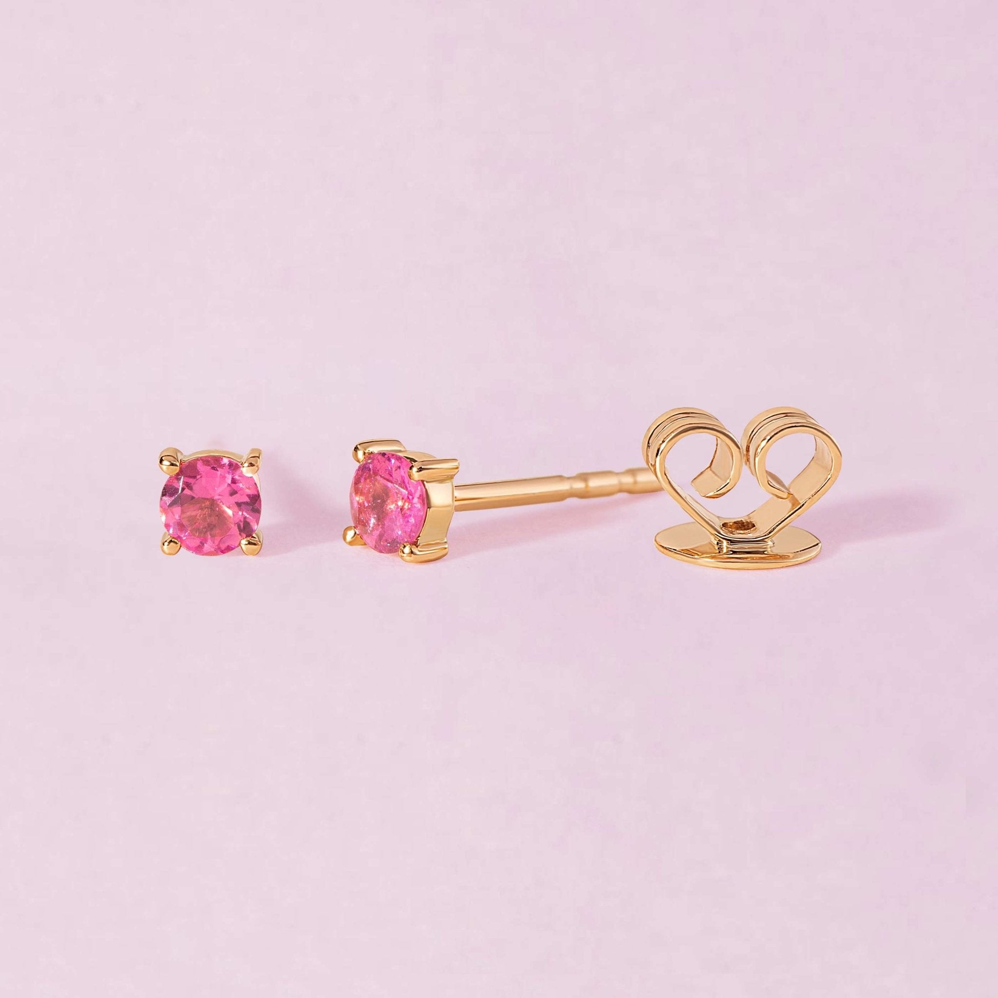 Single Birthstone Prong Studs - Sparkle Society