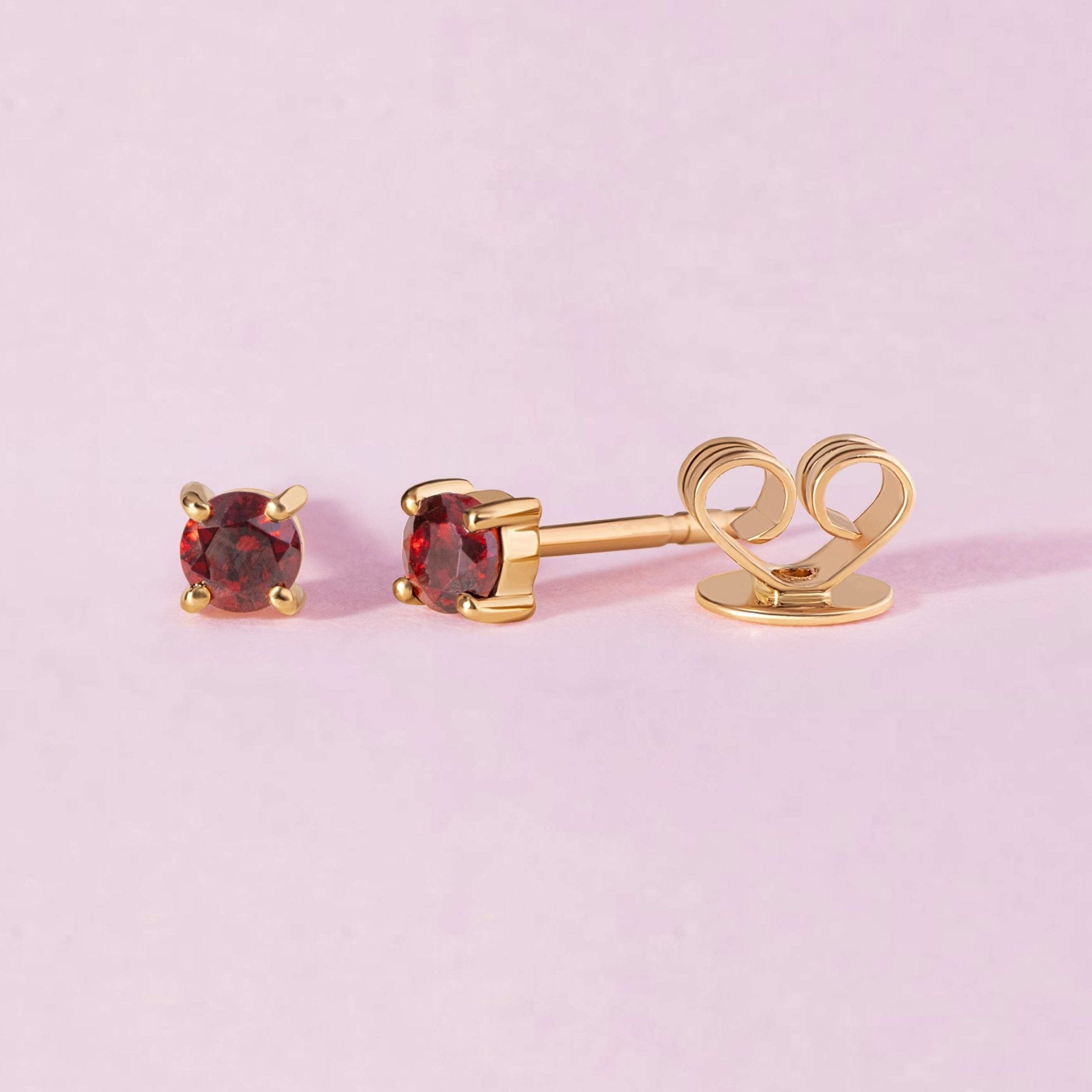 Single Birthstone Prong Studs - Sparkle Society