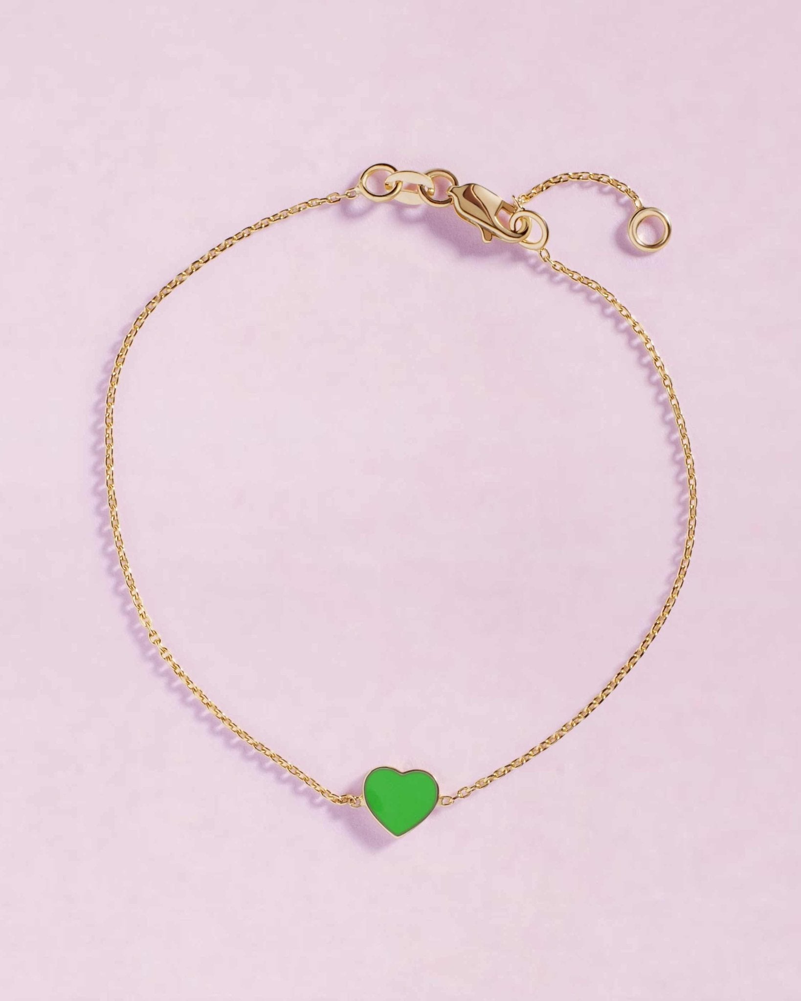 Delicate Enamel Heart Bracelet - Sparkle Society