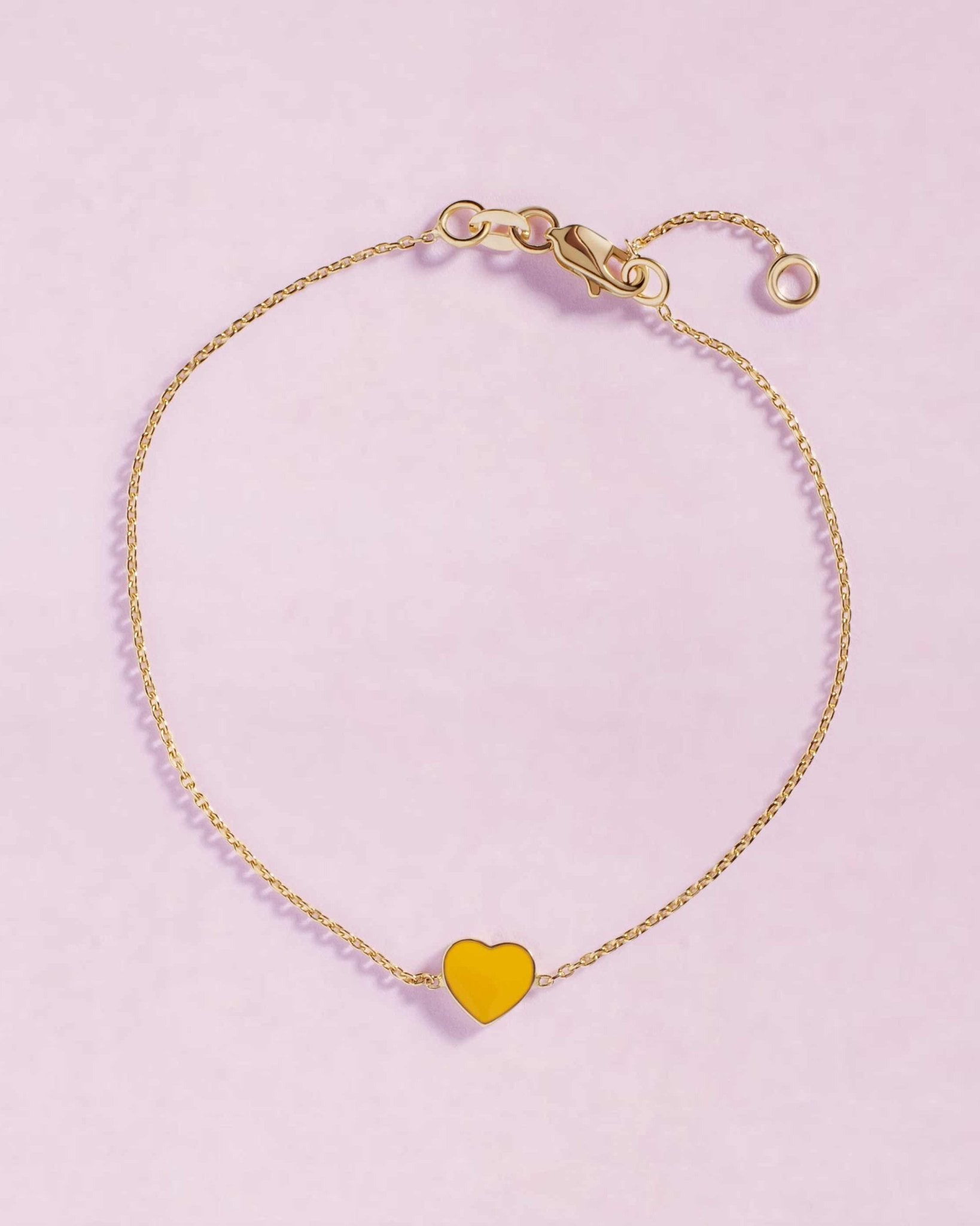 Delicate Enamel Heart Bracelet - Sparkle Society