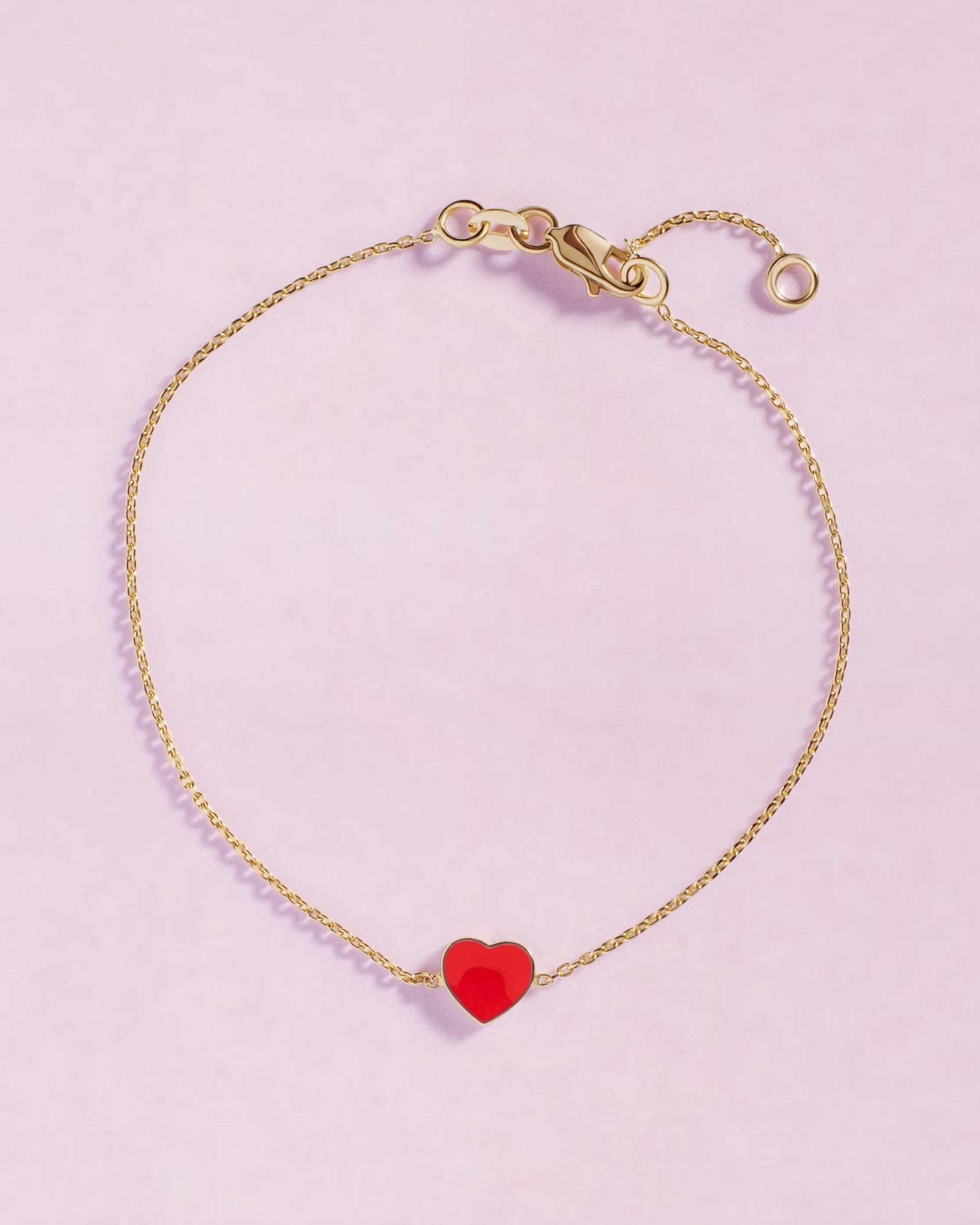 Delicate Enamel Heart Bracelet - Sparkle Society