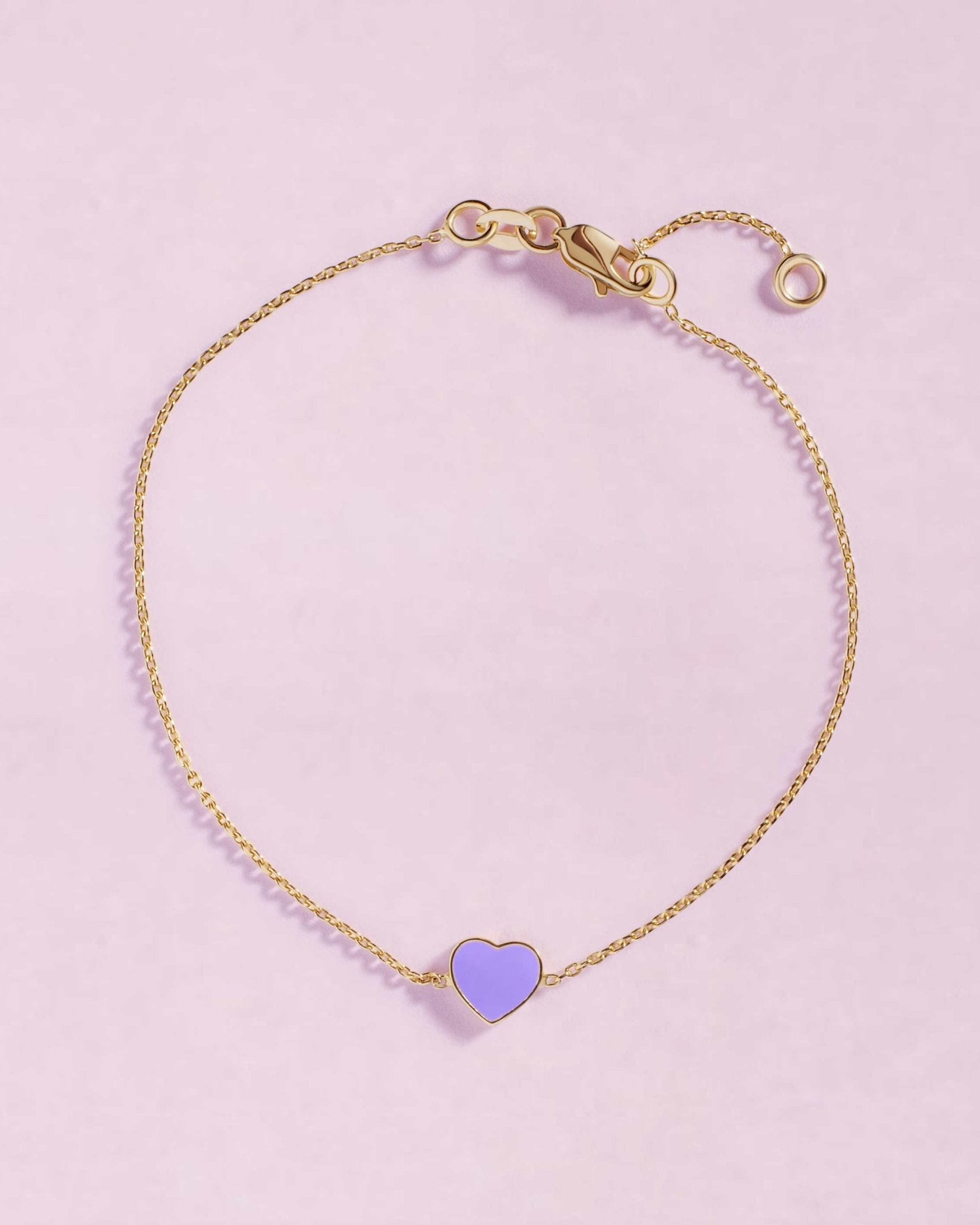 Delicate Enamel Heart Bracelet - Sparkle Society