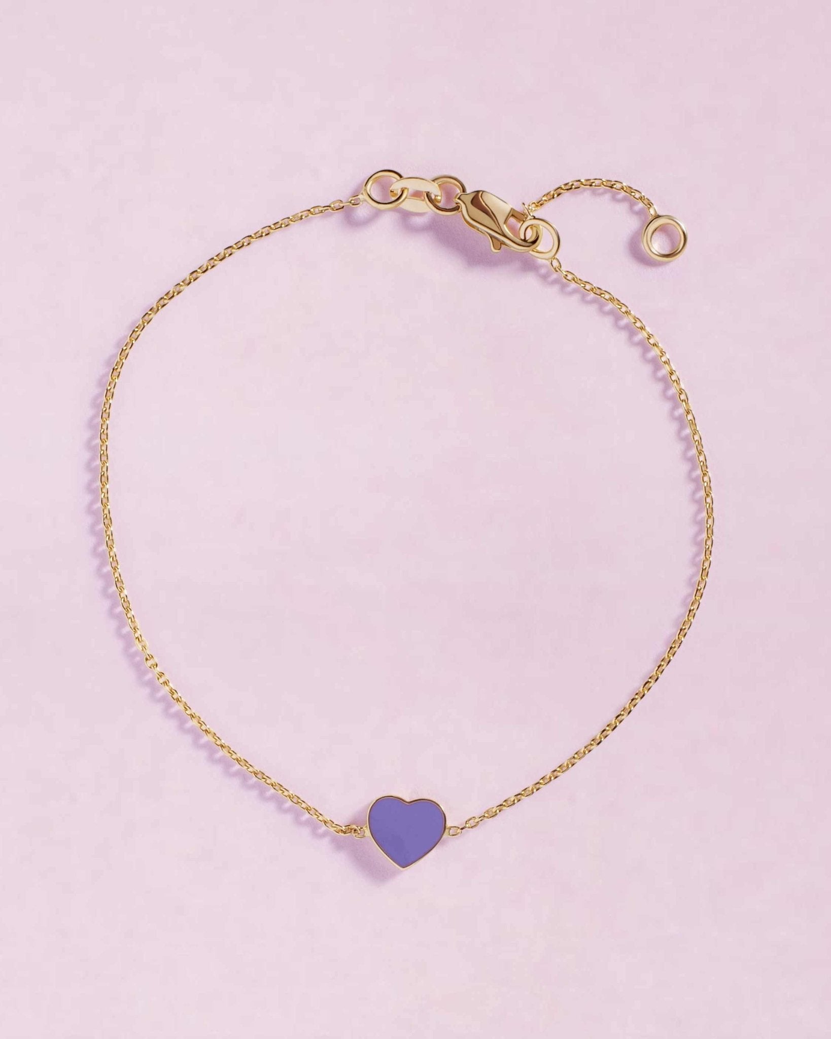 Delicate Enamel Heart Bracelet - Sparkle Society