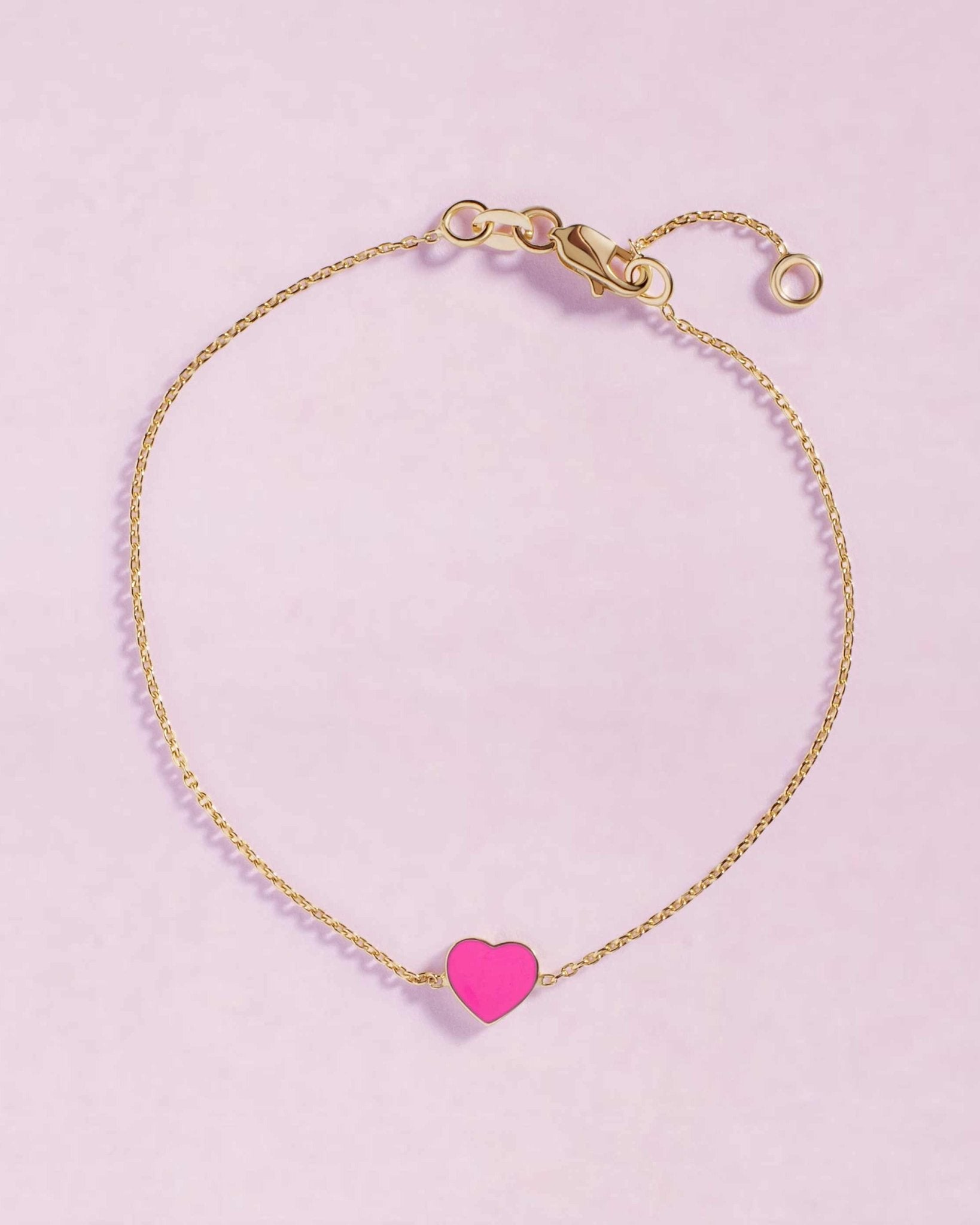 Delicate Enamel Heart Bracelet - Sparkle Society