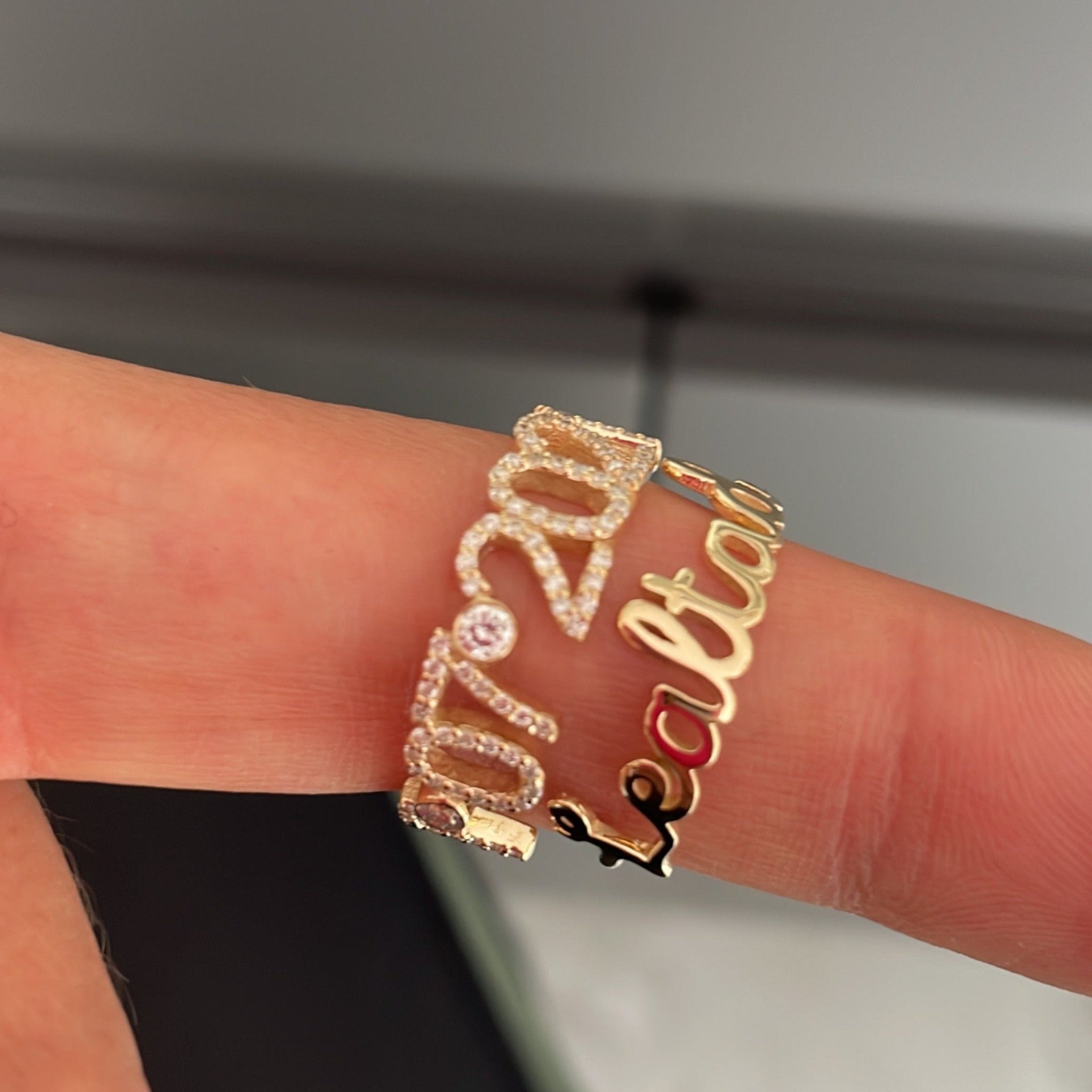 Wire on sale name ring