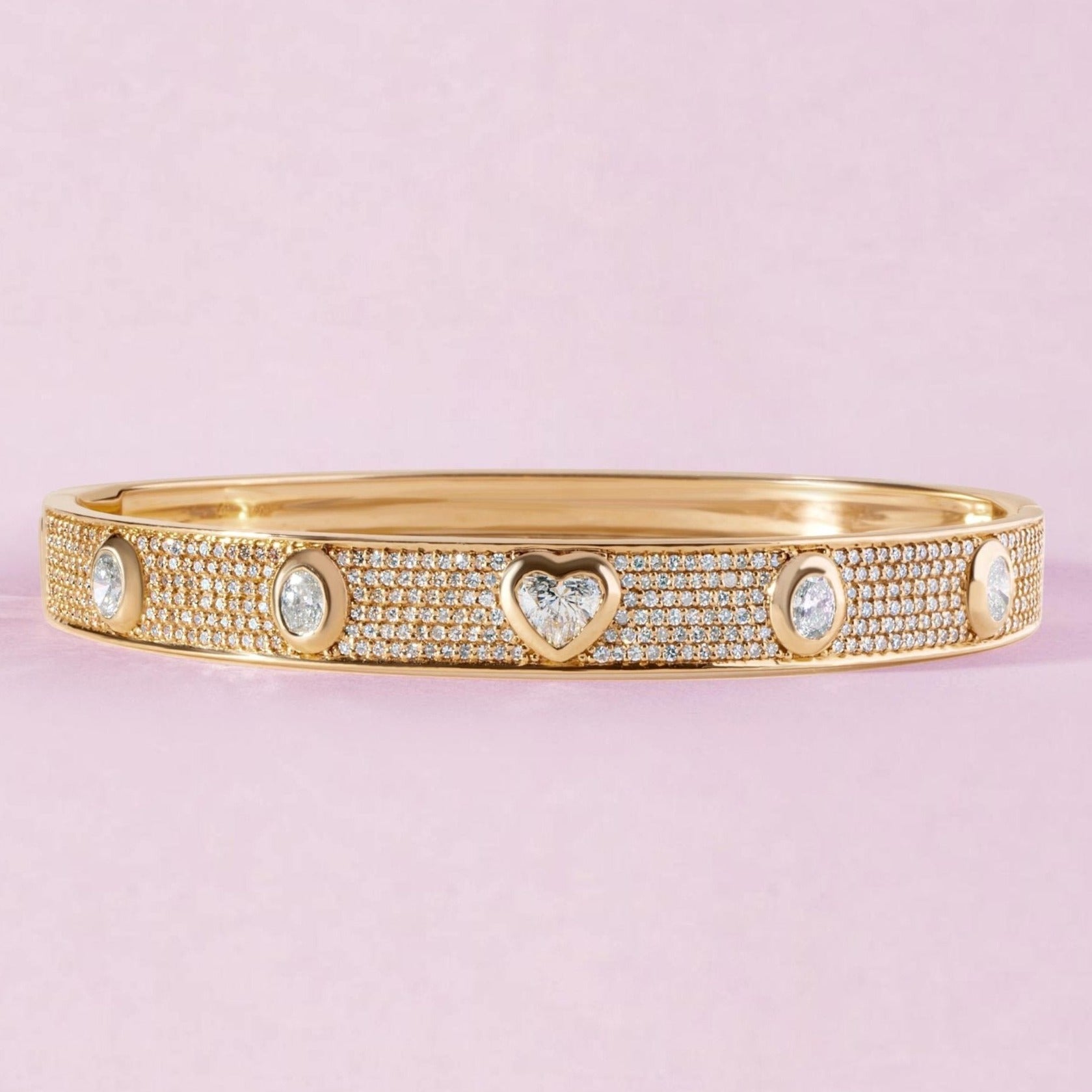 Diamond Fancy Bangle Bracelet - Sparkle Society