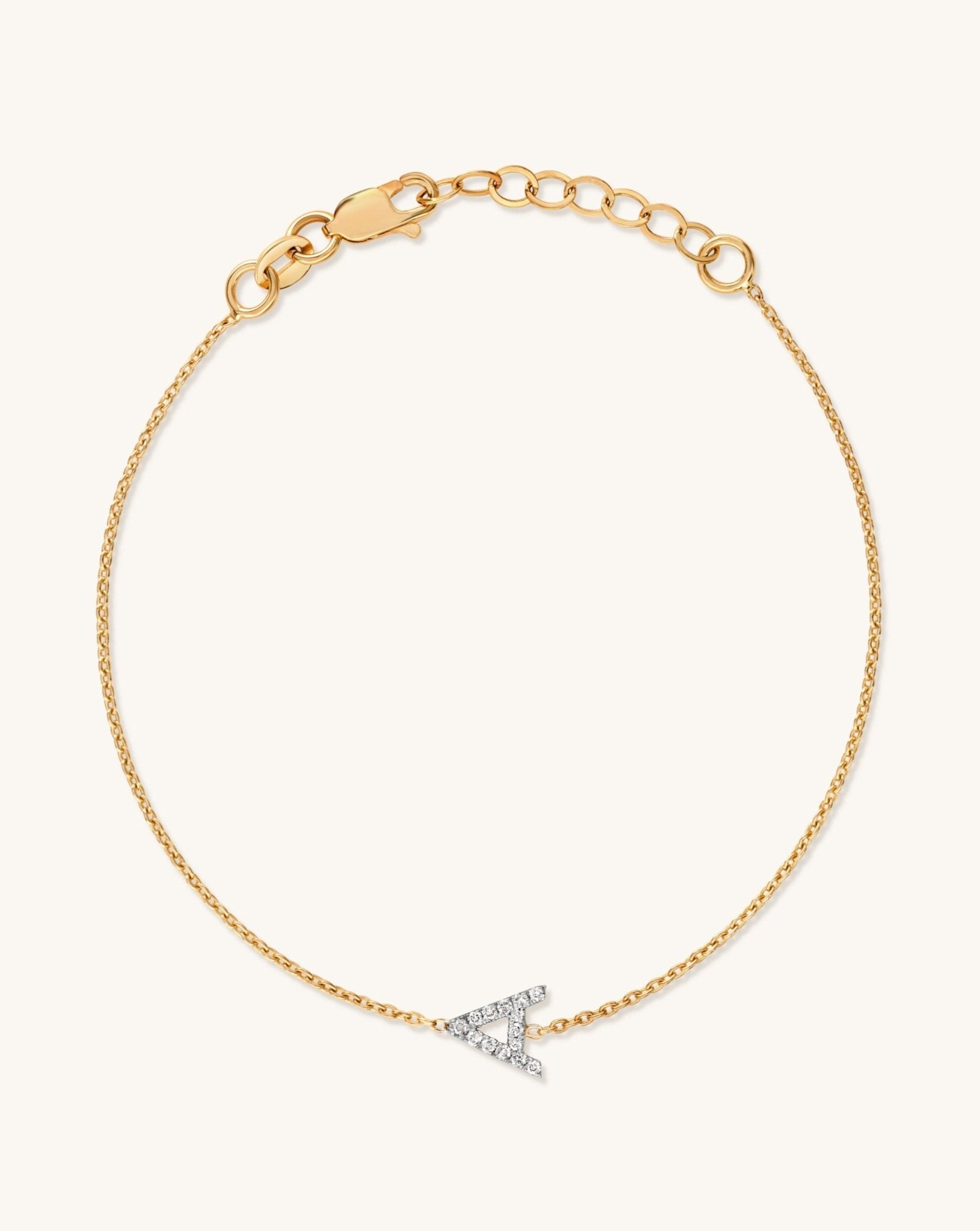 Diamond Initial Bracelet - Sparkle Society