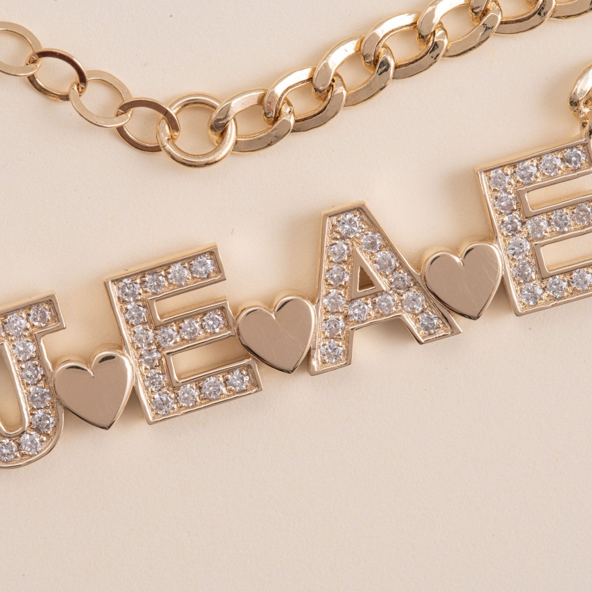 Heart Curb Chain Necklace