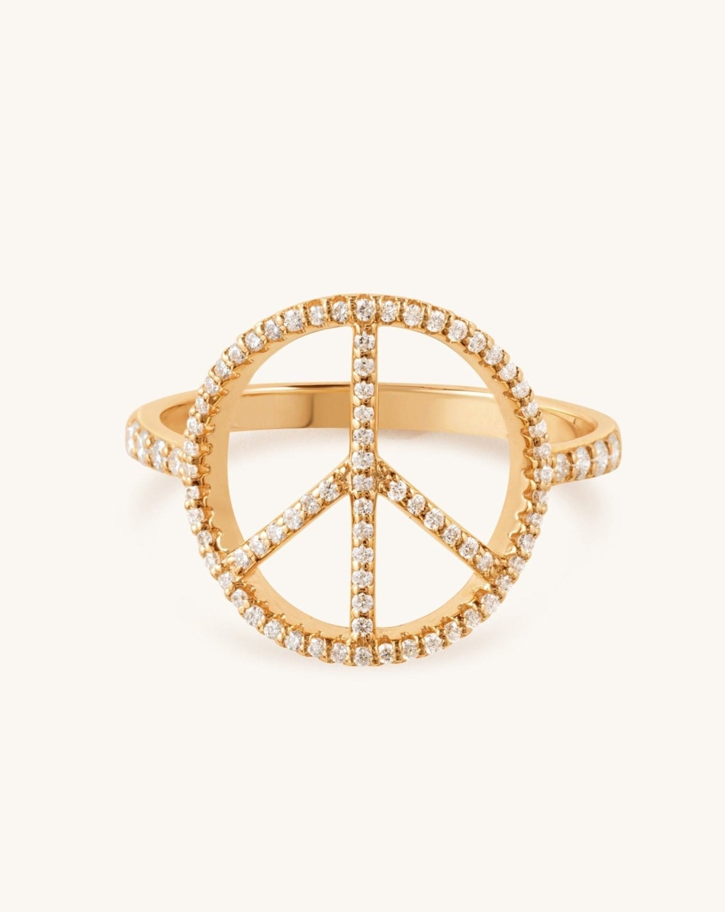 Diamond Peace Ring - Sparkle Society