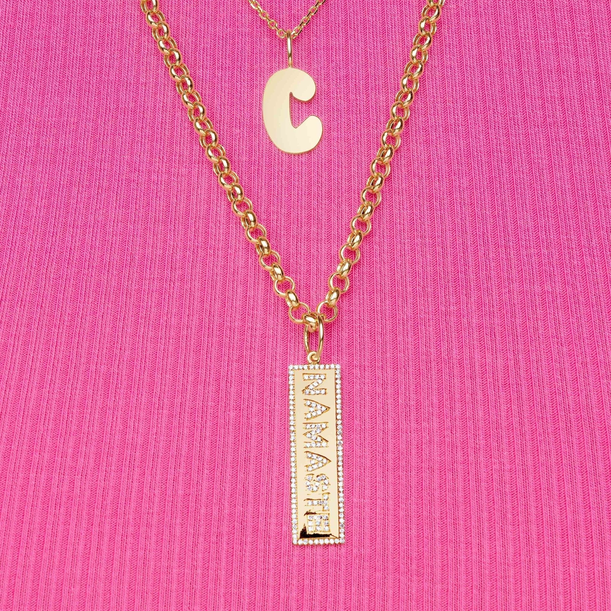 Custom discount plate necklace