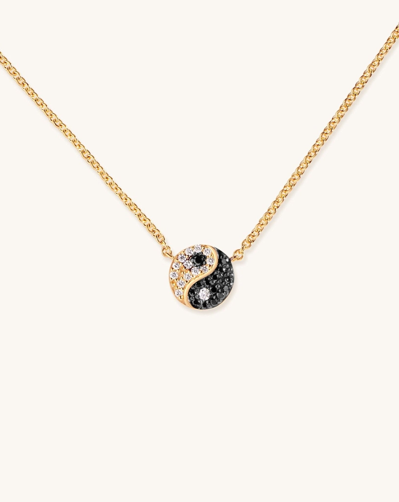 Diamond Yin & Yang Necklace - Sparkle Society