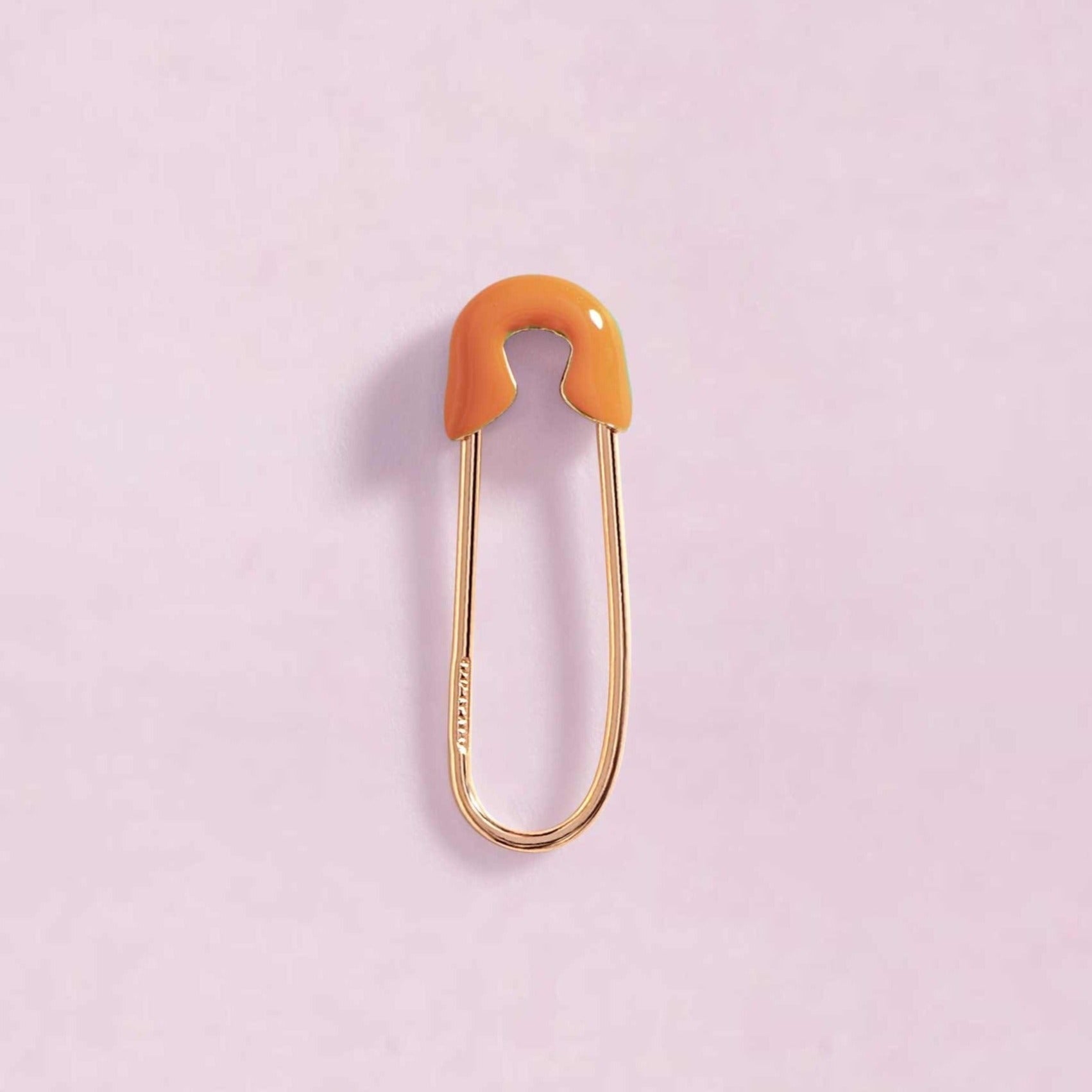 Enamel Safety Pin Earrings - Sparkle Society
