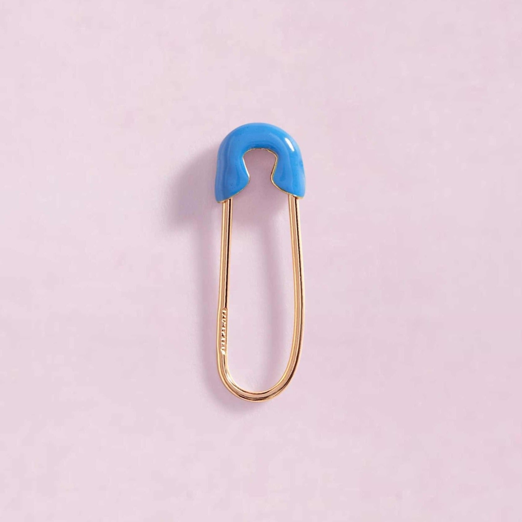 Enamel Safety Pin Earrings - Sparkle Society