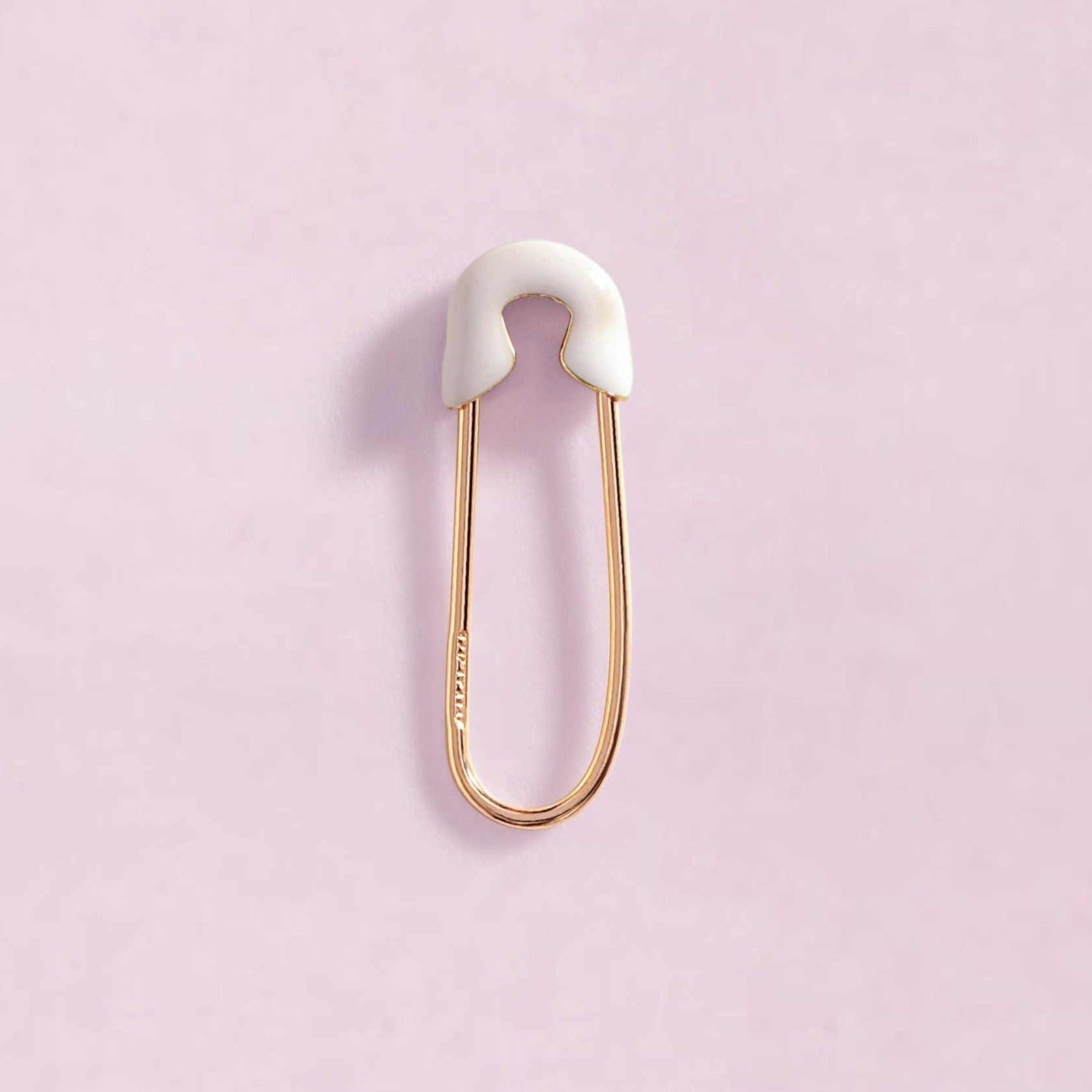 Enamel Safety Pin Earrings - Sparkle Society