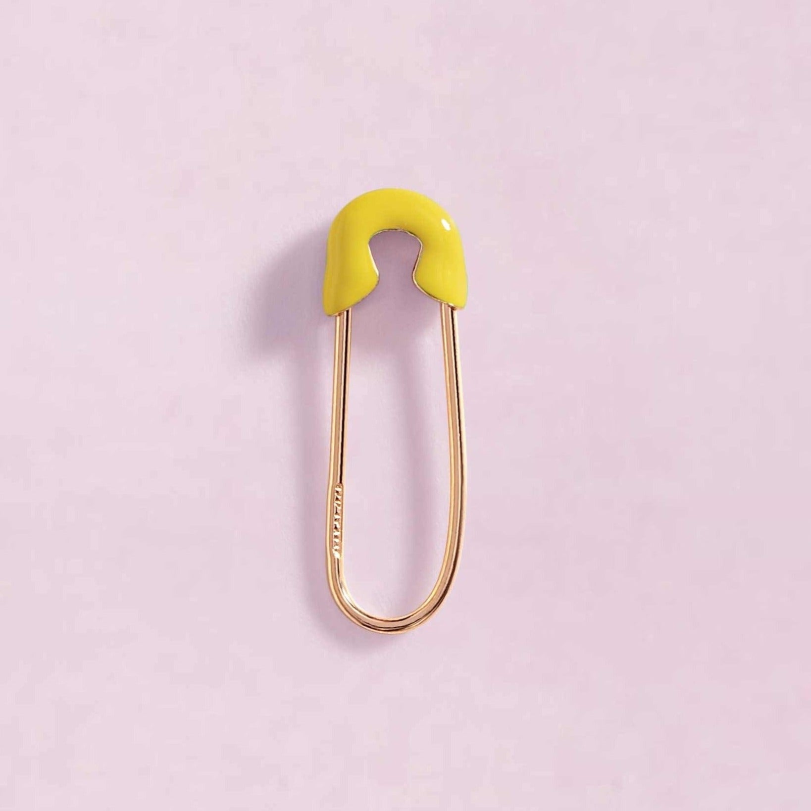 Enamel Safety Pin Earrings - Sparkle Society