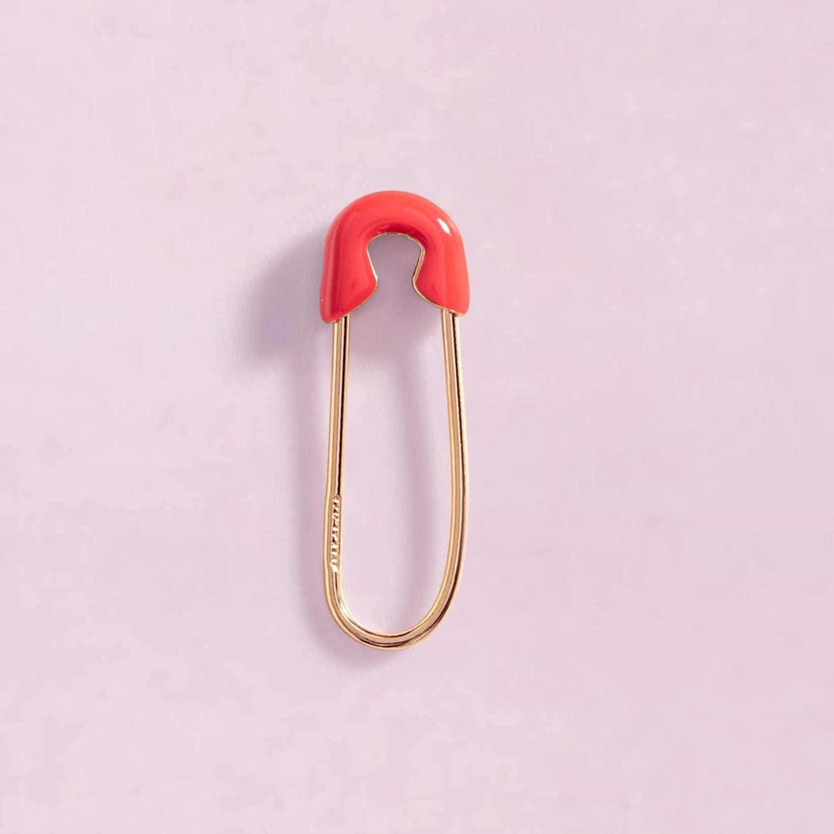 Enamel Safety Pin Earrings - Sparkle Society
