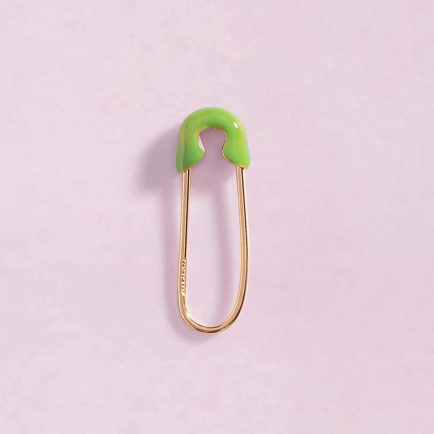 Enamel Safety Pin Earrings - Sparkle Society