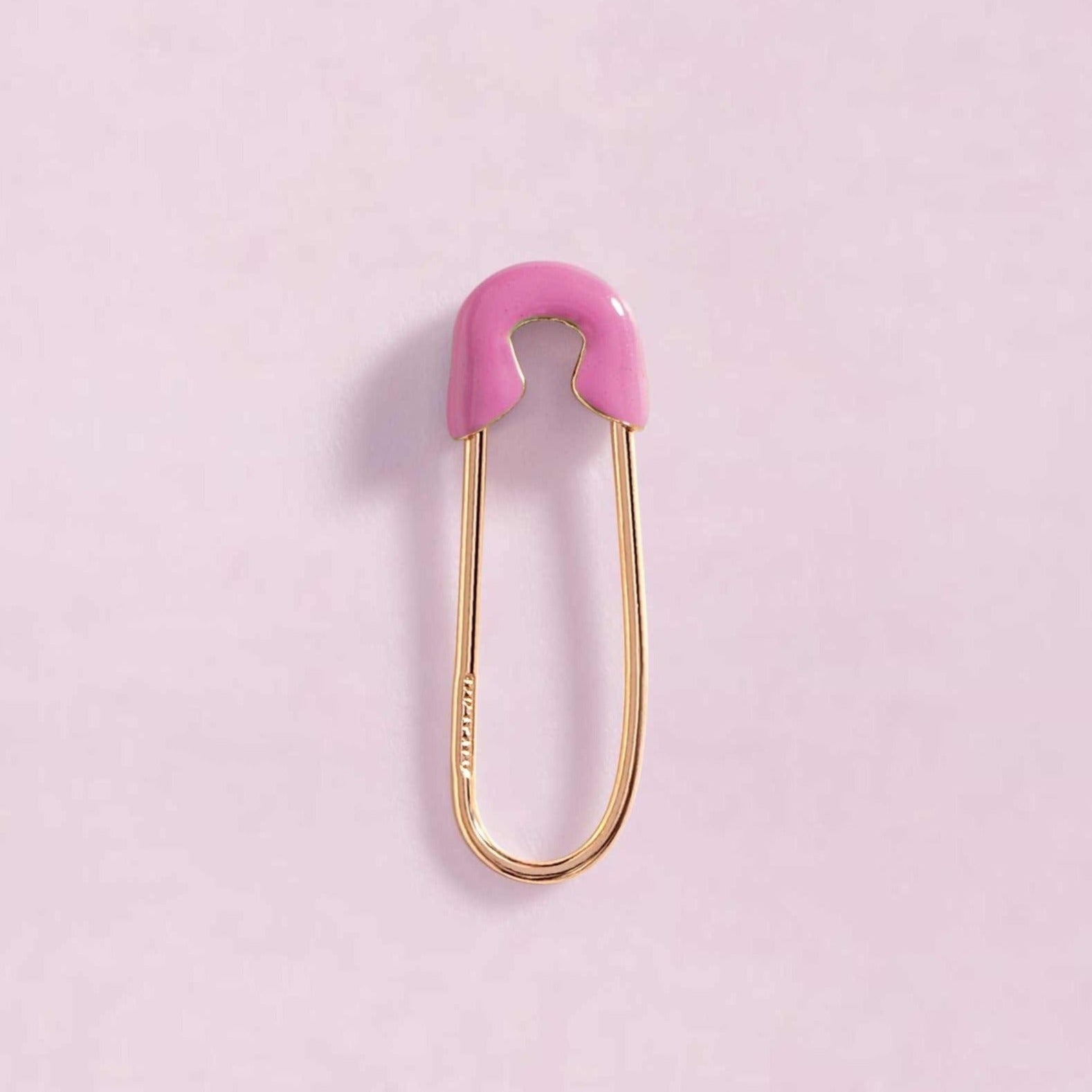 Enamel Safety Pin Earrings - Sparkle Society