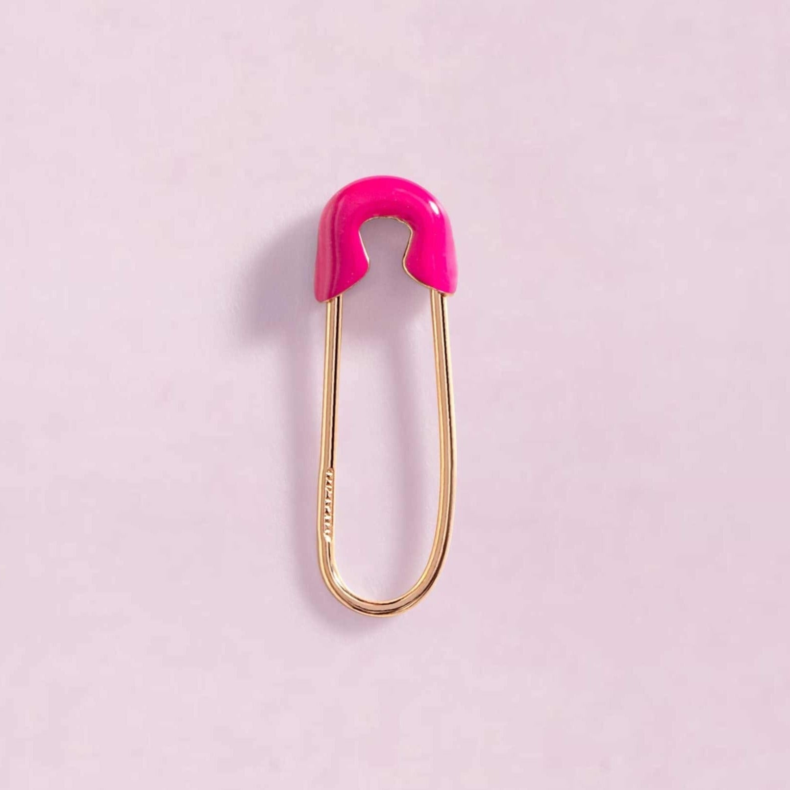 Enamel Safety Pin Earrings - Sparkle Society