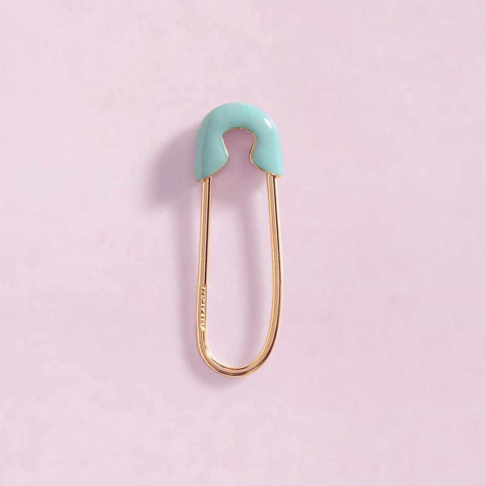 Enamel Safety Pin Earrings - Sparkle Society