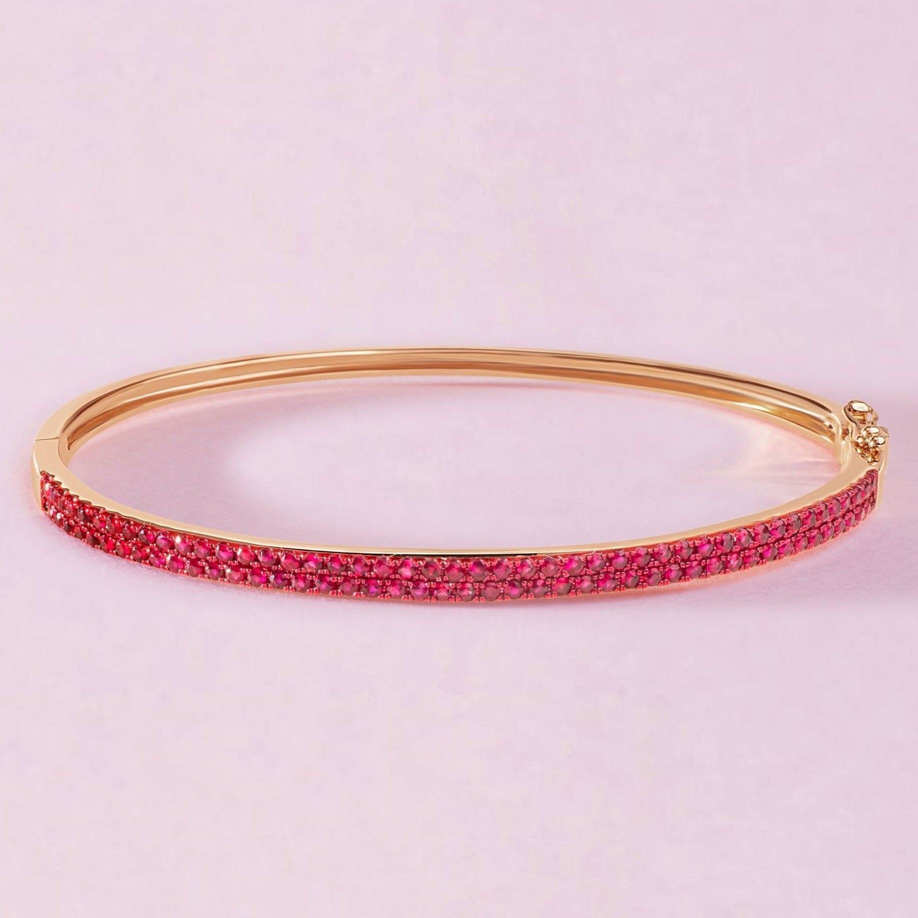 Pave Gemstone Bangle - Sparkle Society