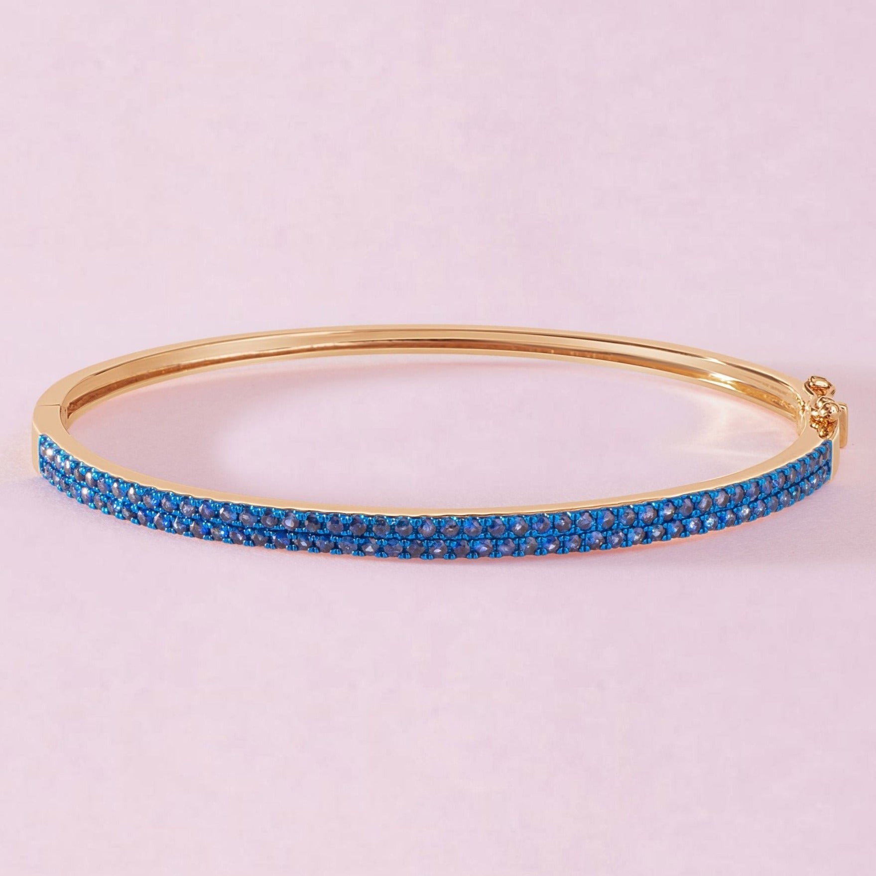Pave Gemstone Bangle - Sparkle Society