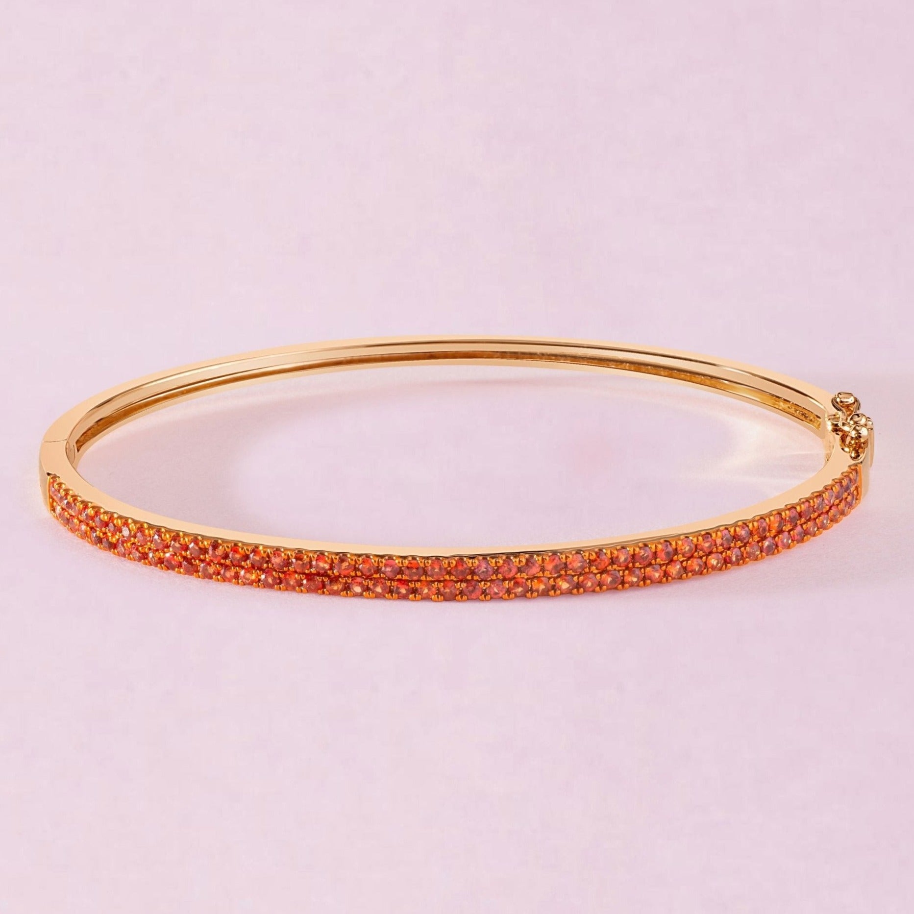 Pave Gemstone Bangle - Sparkle Society