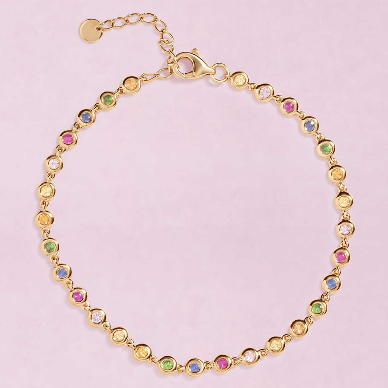 Gemstone Bezels Bracelet - Sparkle Society