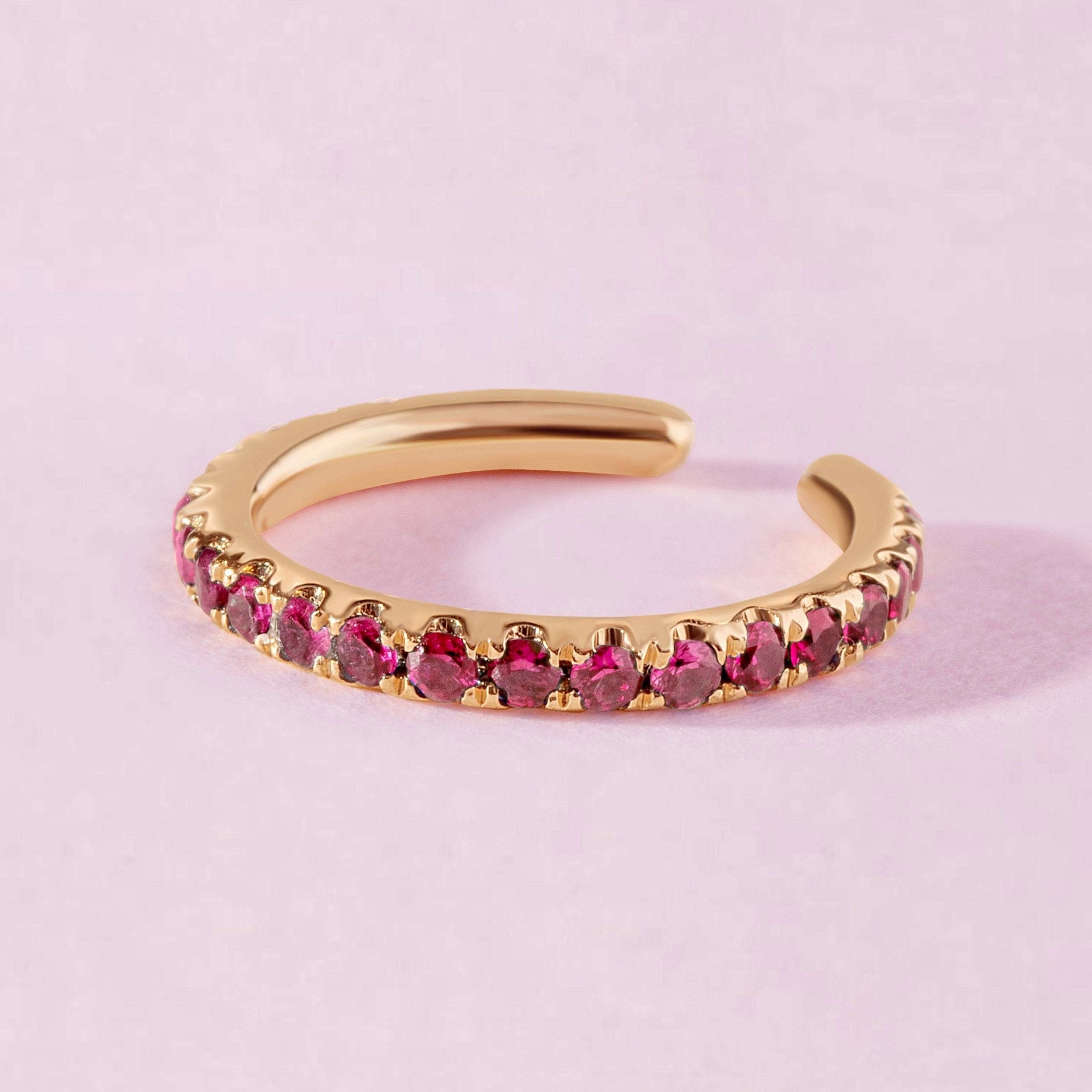 Slim Gemstone Ear Cuff - Sparkle Society