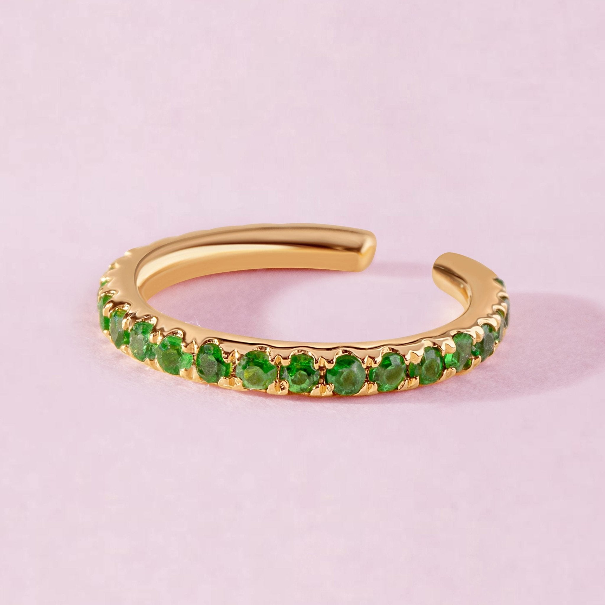 Slim Gemstone Ear Cuff - Sparkle Society