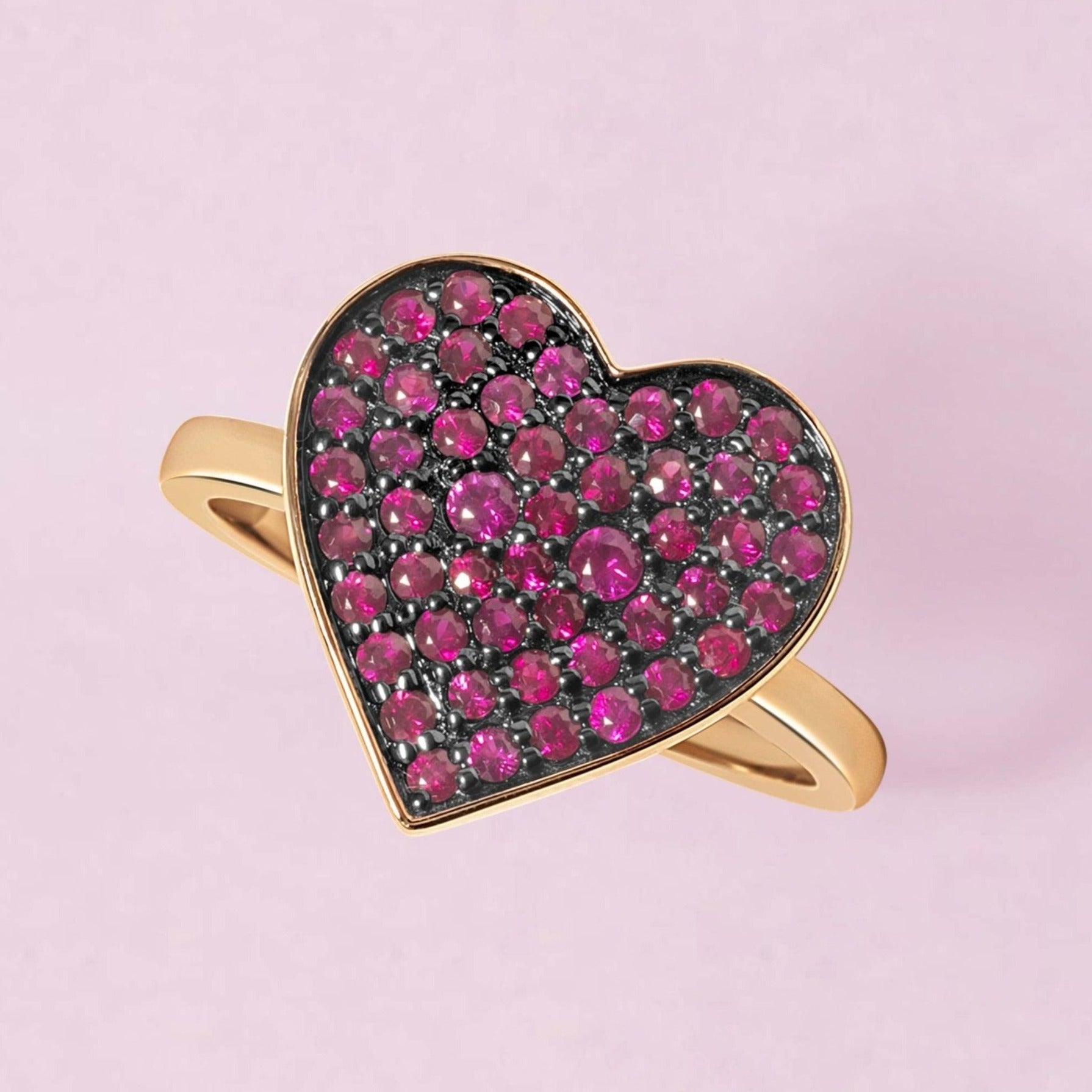 Statement Heart Ring - Sparkle Society