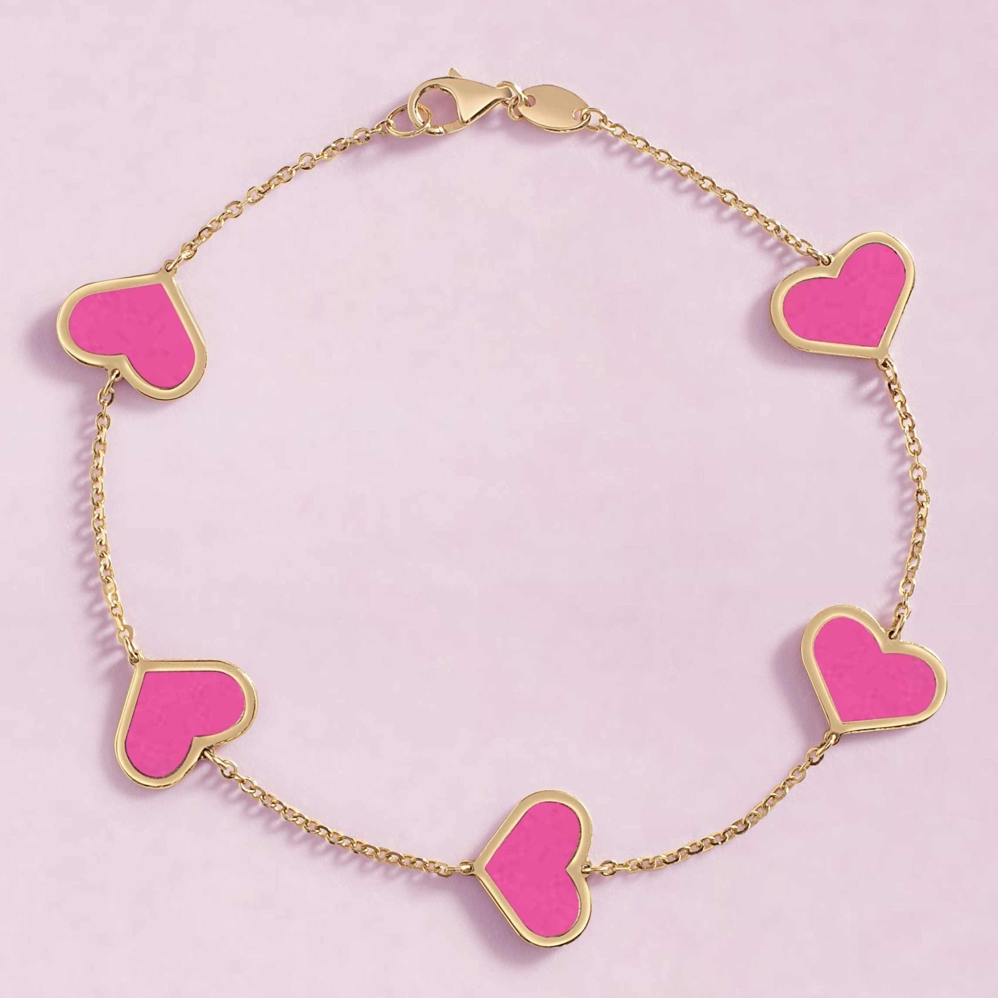 Clear Quartz gemstone Heart Bracelet – LDE Affinity Jewelry