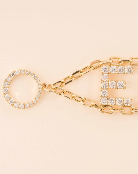 Large Double Chain Diamond Custom Bracelet - Sparkle Society