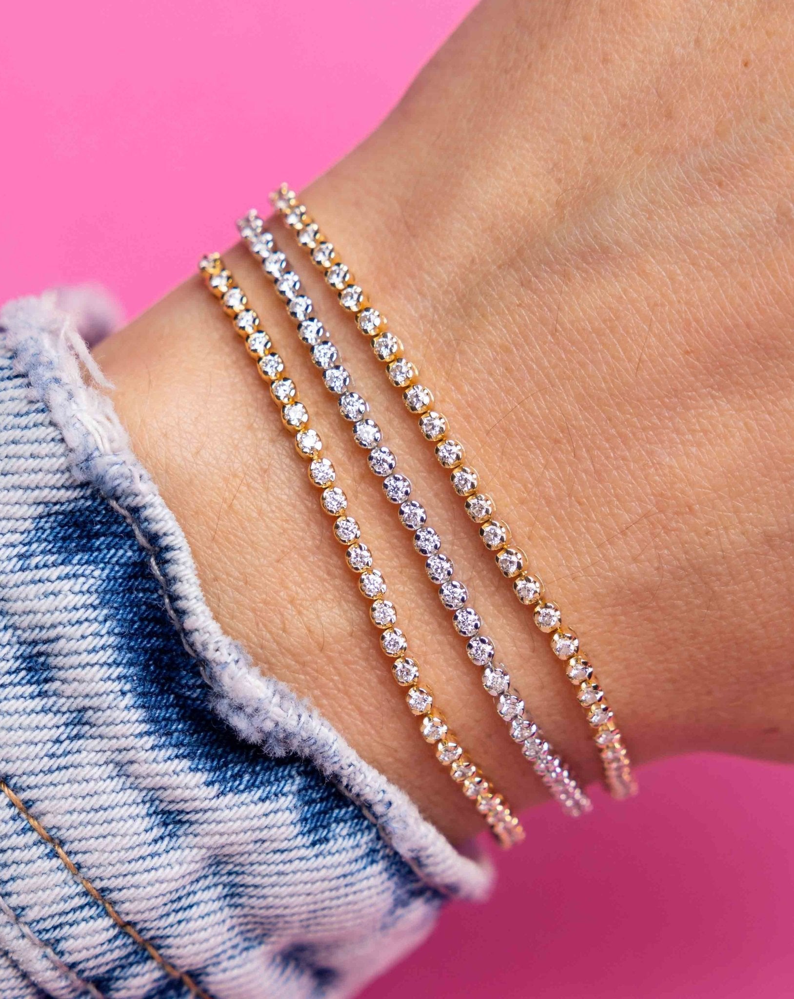 Mini Diamond Tennis Bracelet - Sparkle Society