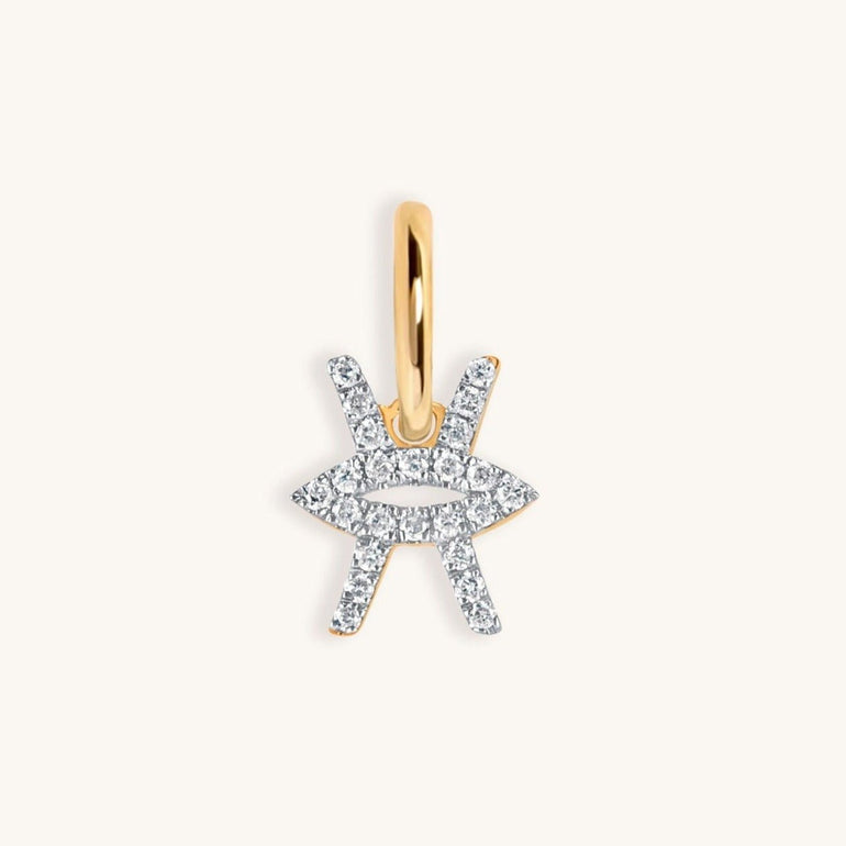 Mini Diamond Zodiac Sign Charm - Sparkle Society